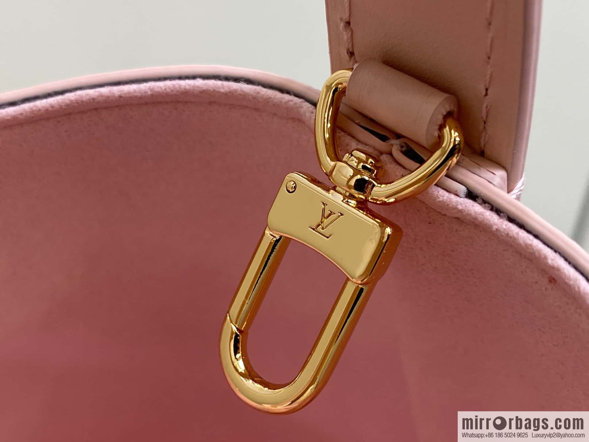 [Original order boutique] M14356 light pink silk screen, full leather bucket bag ALL IN BB bucket handbag