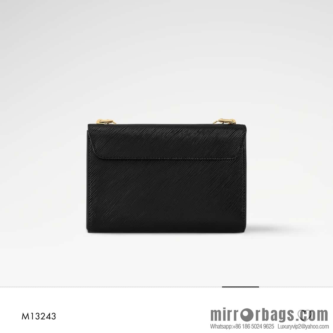[Original order boutique] M13243 black color, black water ripple, the new LV x TM TWIST SLIM medium handbag of the season