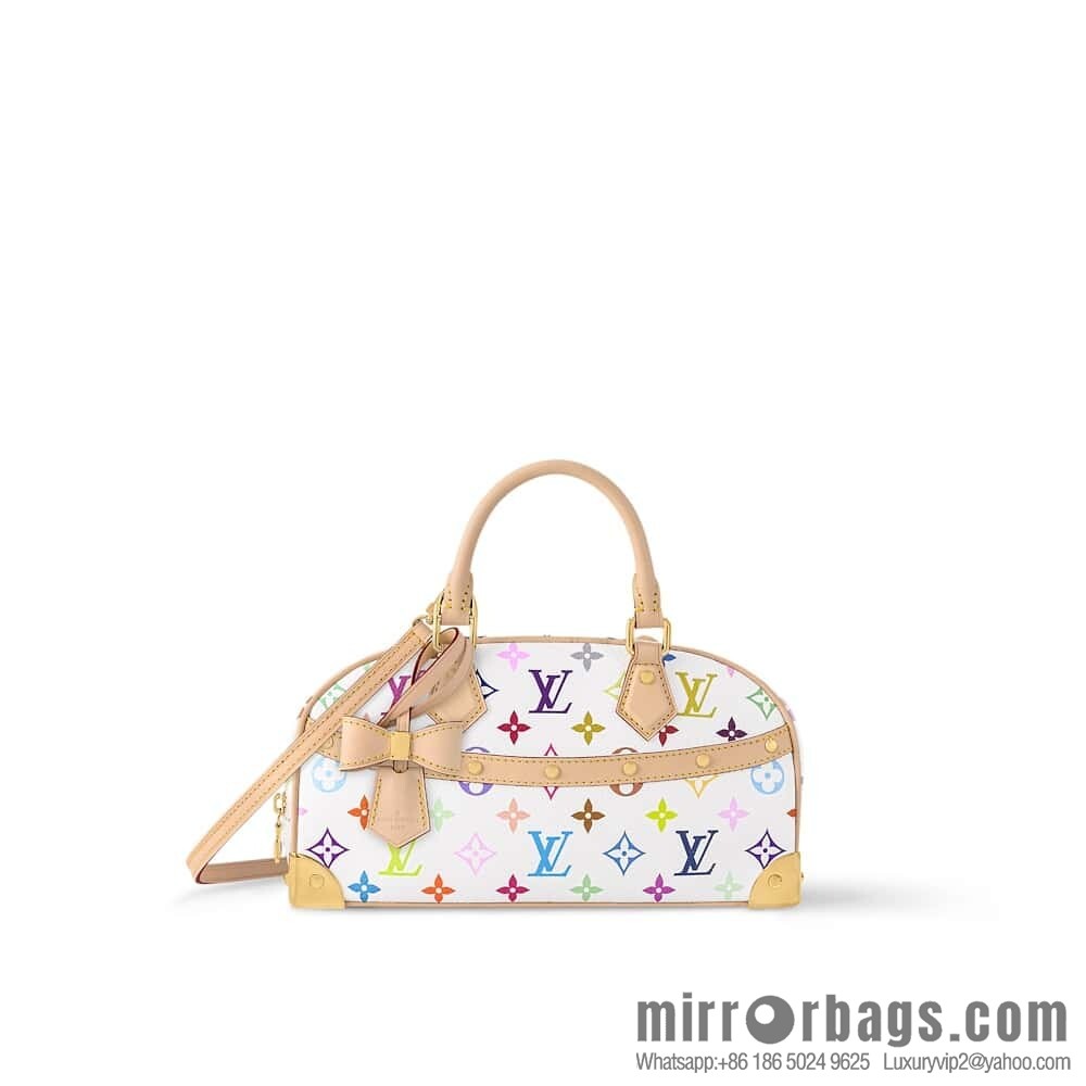 [Original order boutique] M13084 white color, bowling LV X TM HANDBAG EAST WEST handbag