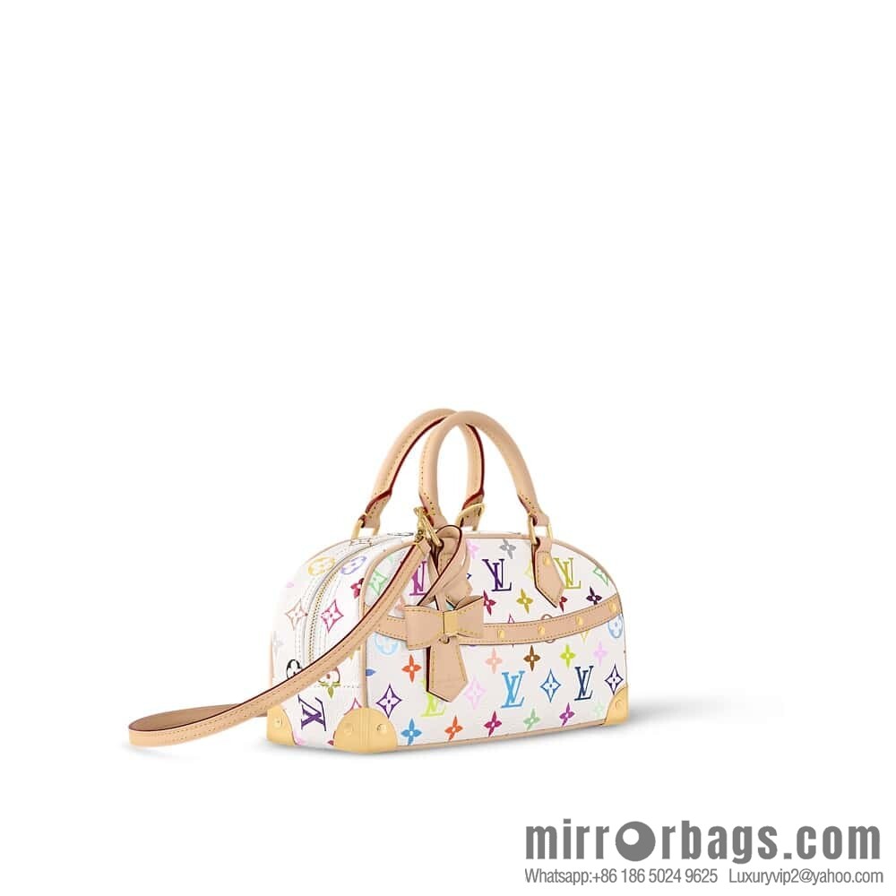 [Original order boutique] M13084 white color, bowling LV X TM HANDBAG EAST WEST handbag