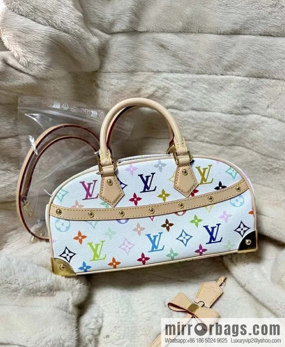 [Original order boutique] M13084 white color, bowling LV X TM HANDBAG EAST WEST handbag