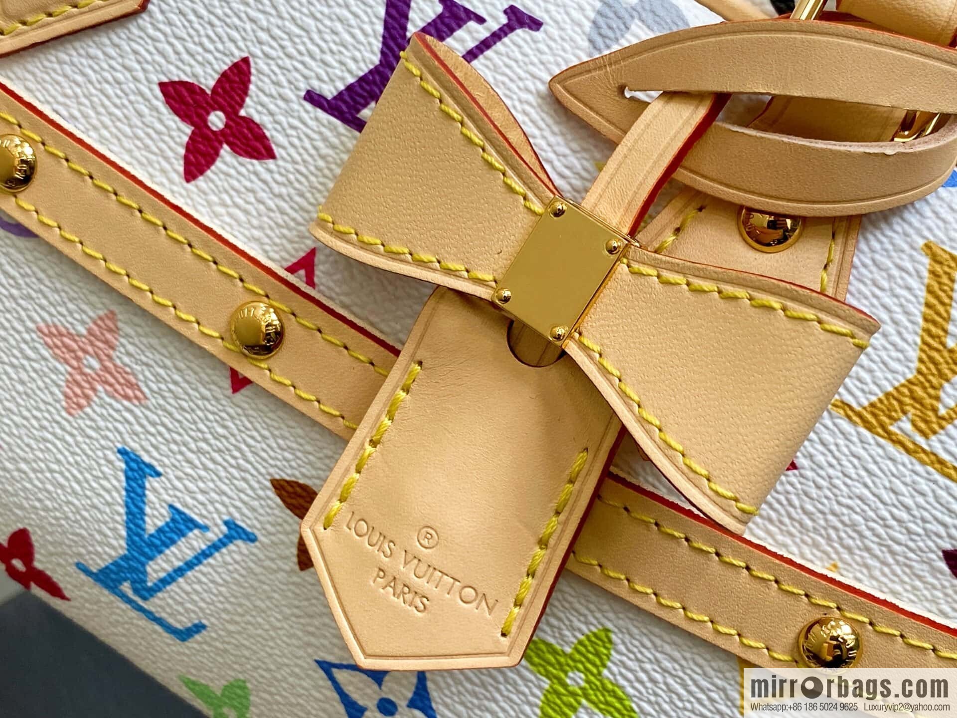 [Original order boutique] M13084 white color, bowling LV X TM HANDBAG EAST WEST handbag