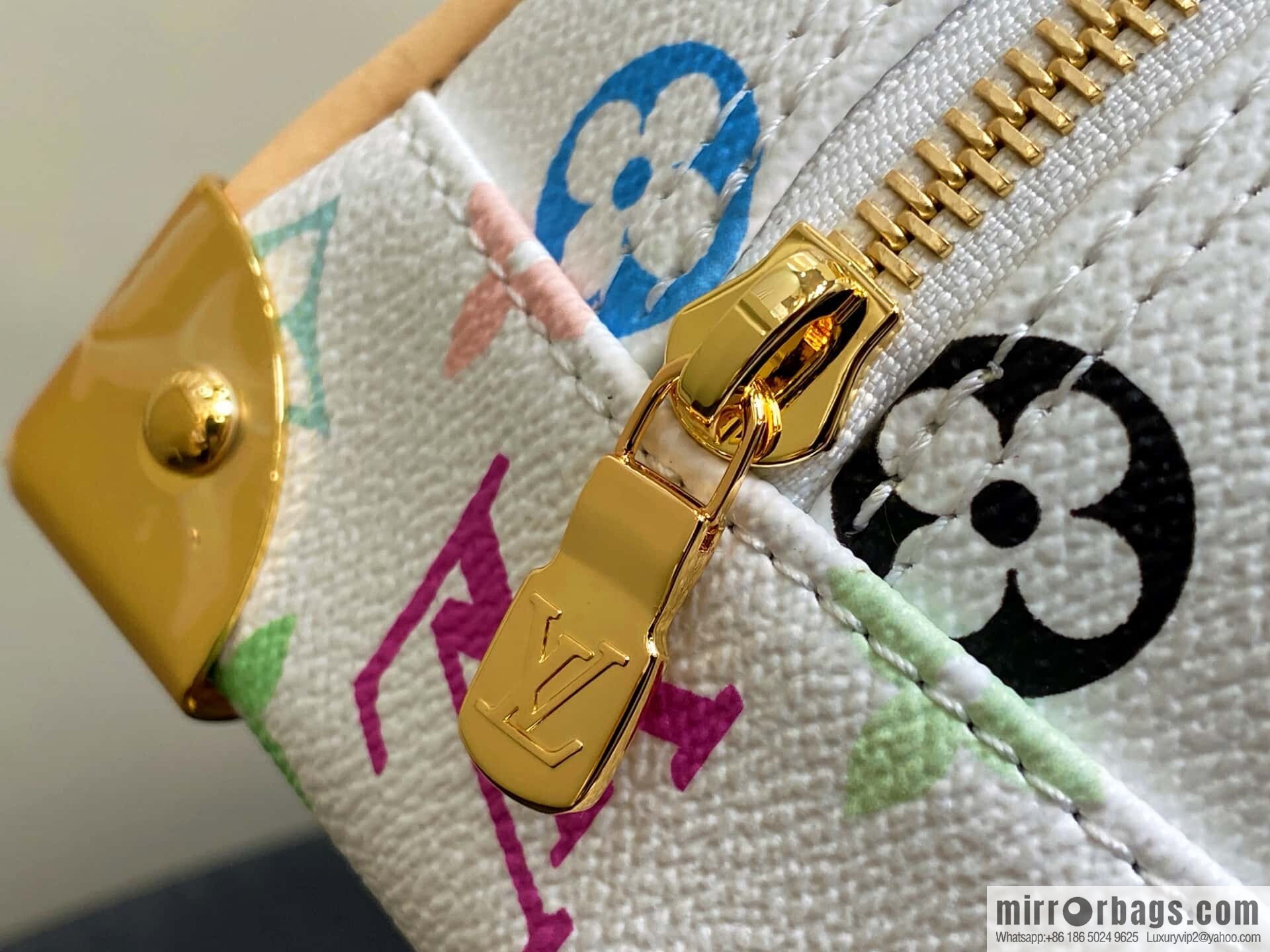 [Original order boutique] M13084 white color, bowling LV X TM HANDBAG EAST WEST handbag