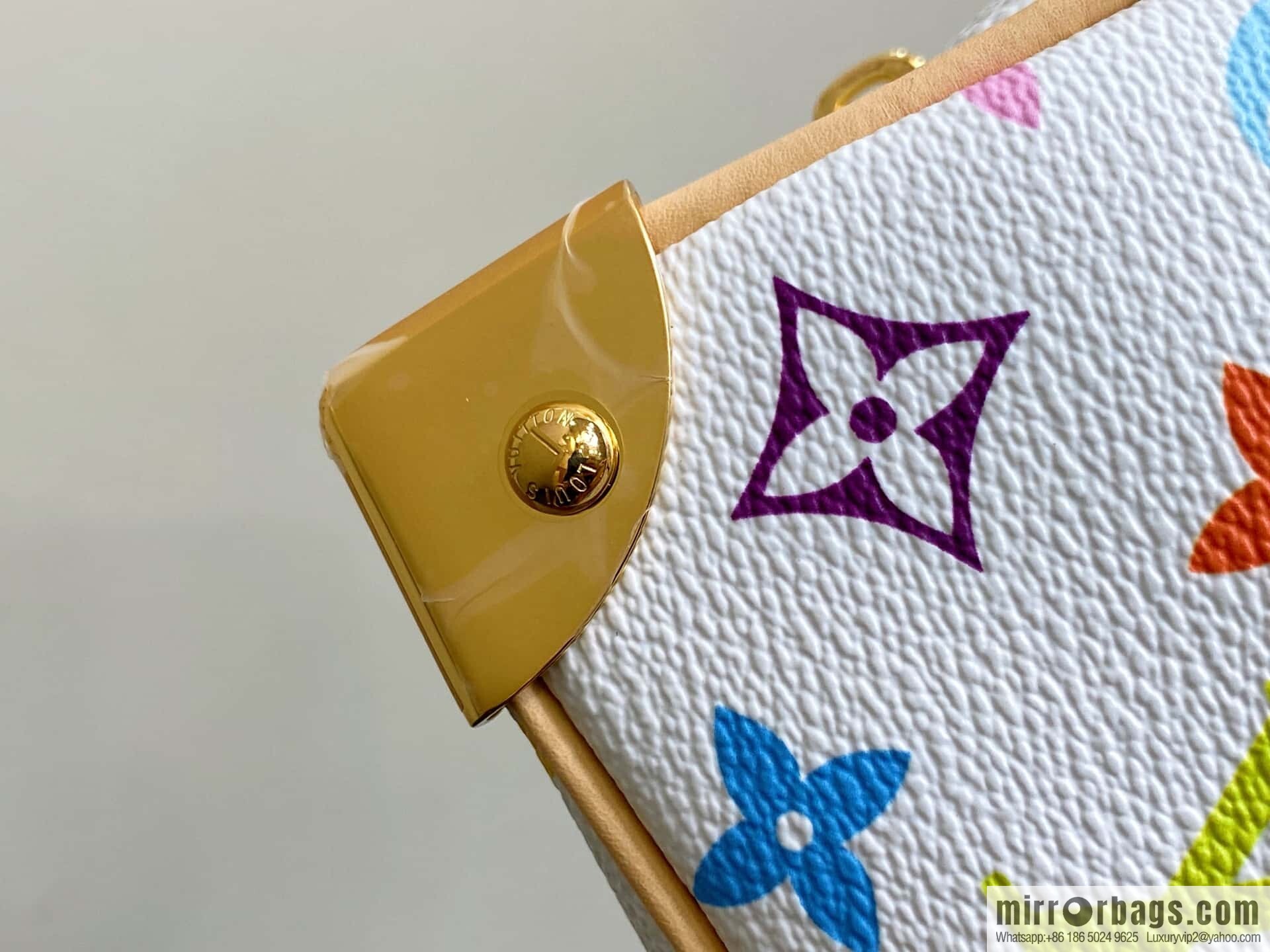 [Original order boutique] M13084 white color, bowling LV X TM HANDBAG EAST WEST handbag