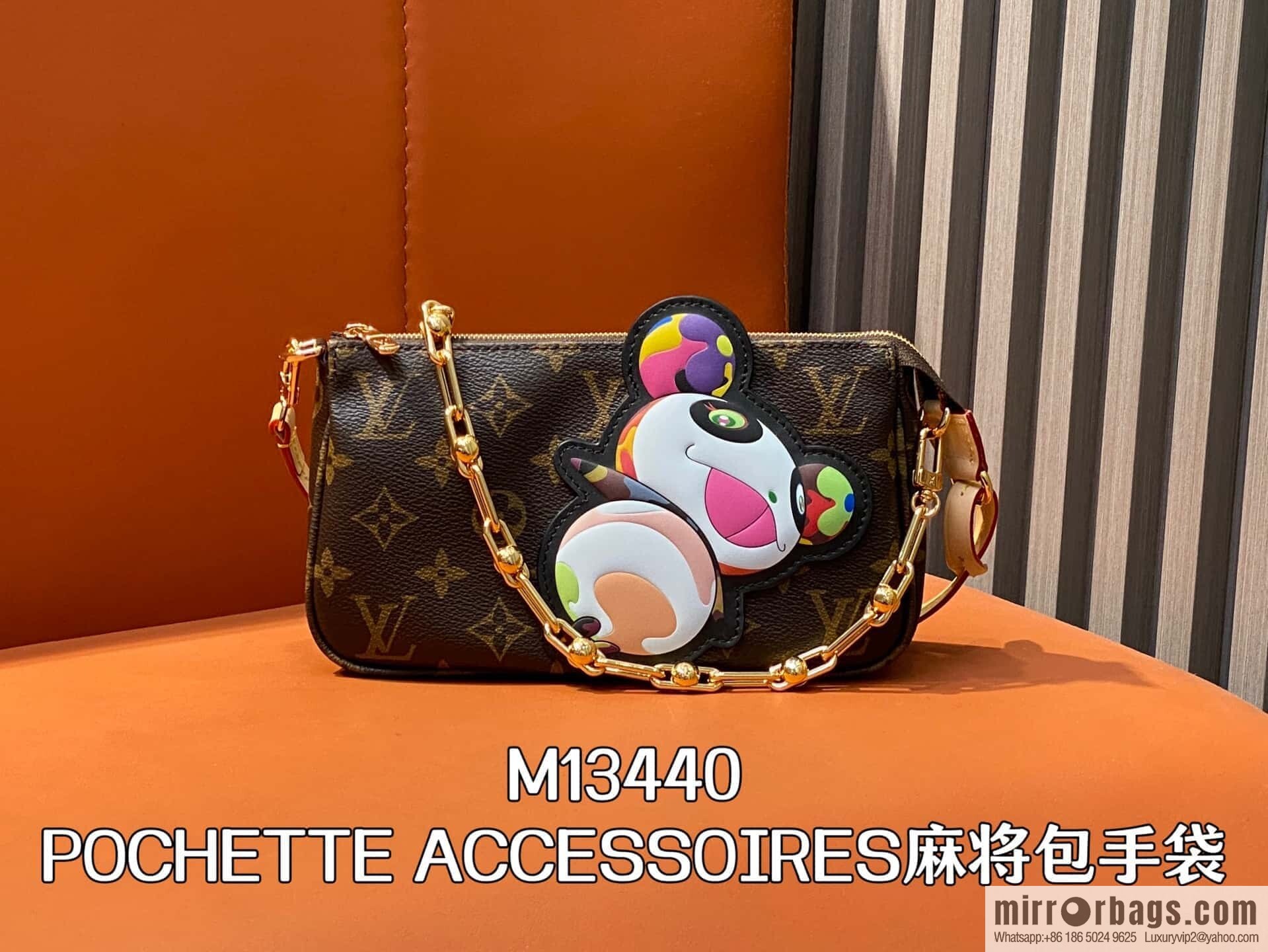 [Original order boutique] M13440 presbyopia, panda mahjong bag POCHETTE ACCESSOIRES mahjong bag handbag