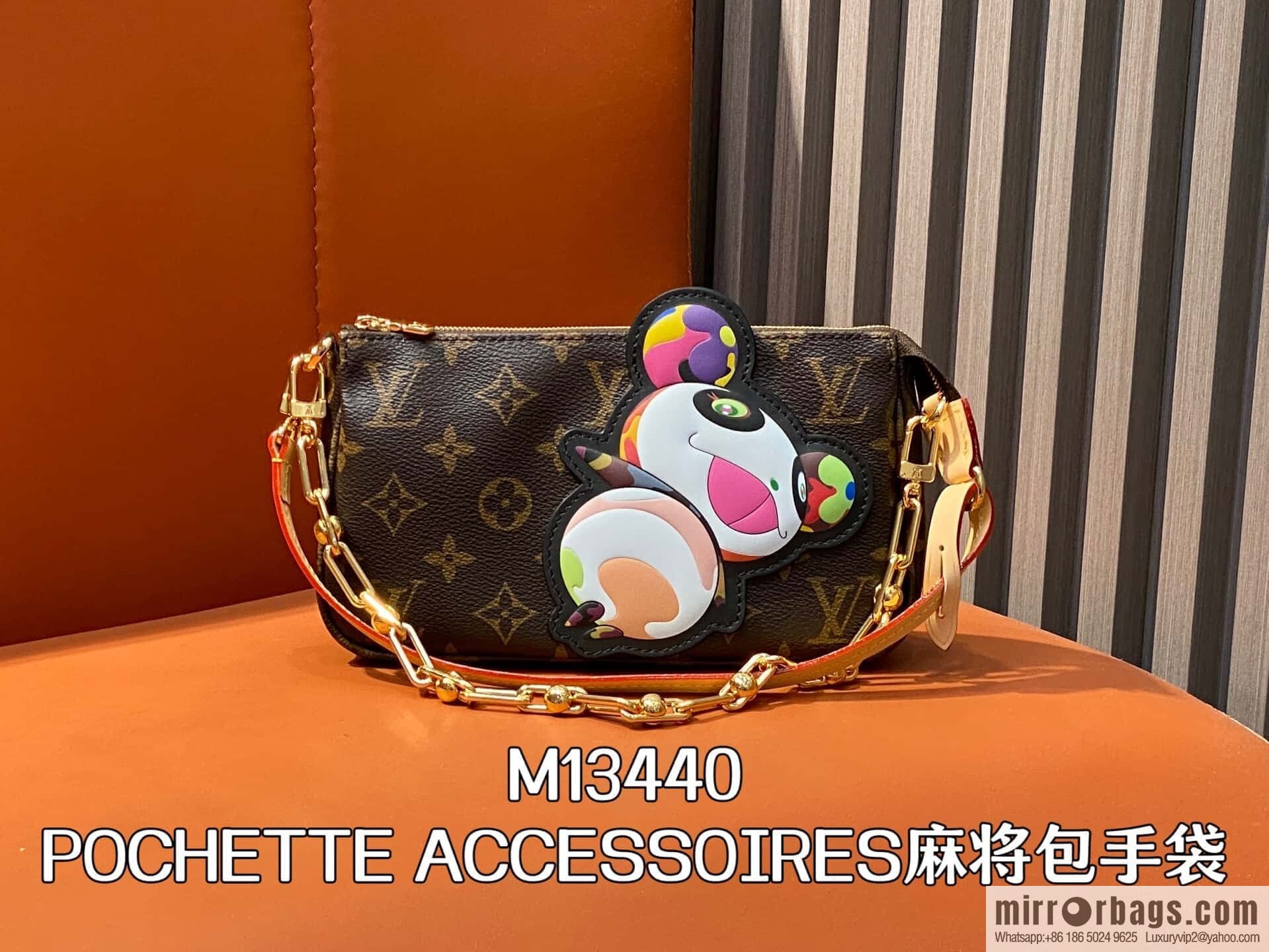 [Original order boutique] M13440 presbyopia, panda mahjong bag POCHETTE ACCESSOIRES mahjong bag handbag