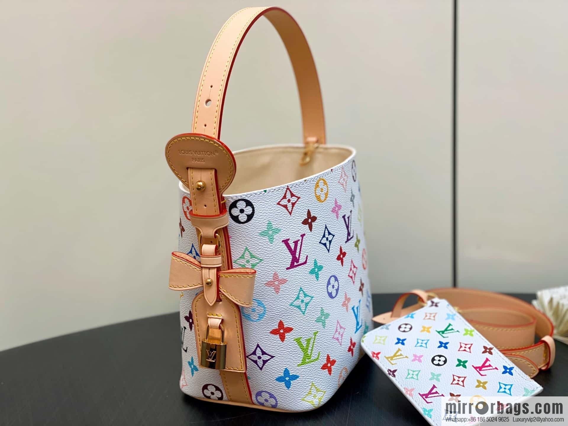 [Original order boutique] M13089 white color, bucket bag series LV x TM ALL IN BB handbag