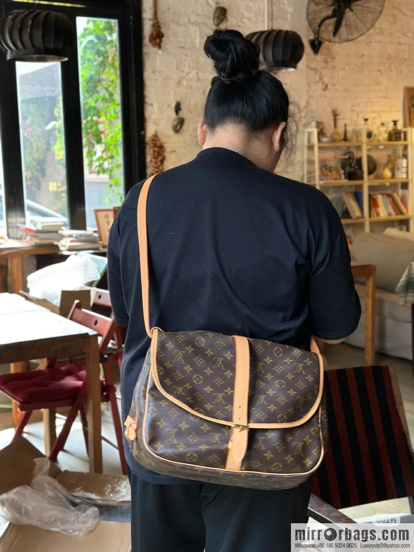 [Original order boutique] M42254 presbyopia, Gemini medium handbag SAUMUR medium handbag, M42254 Gemini bag medium