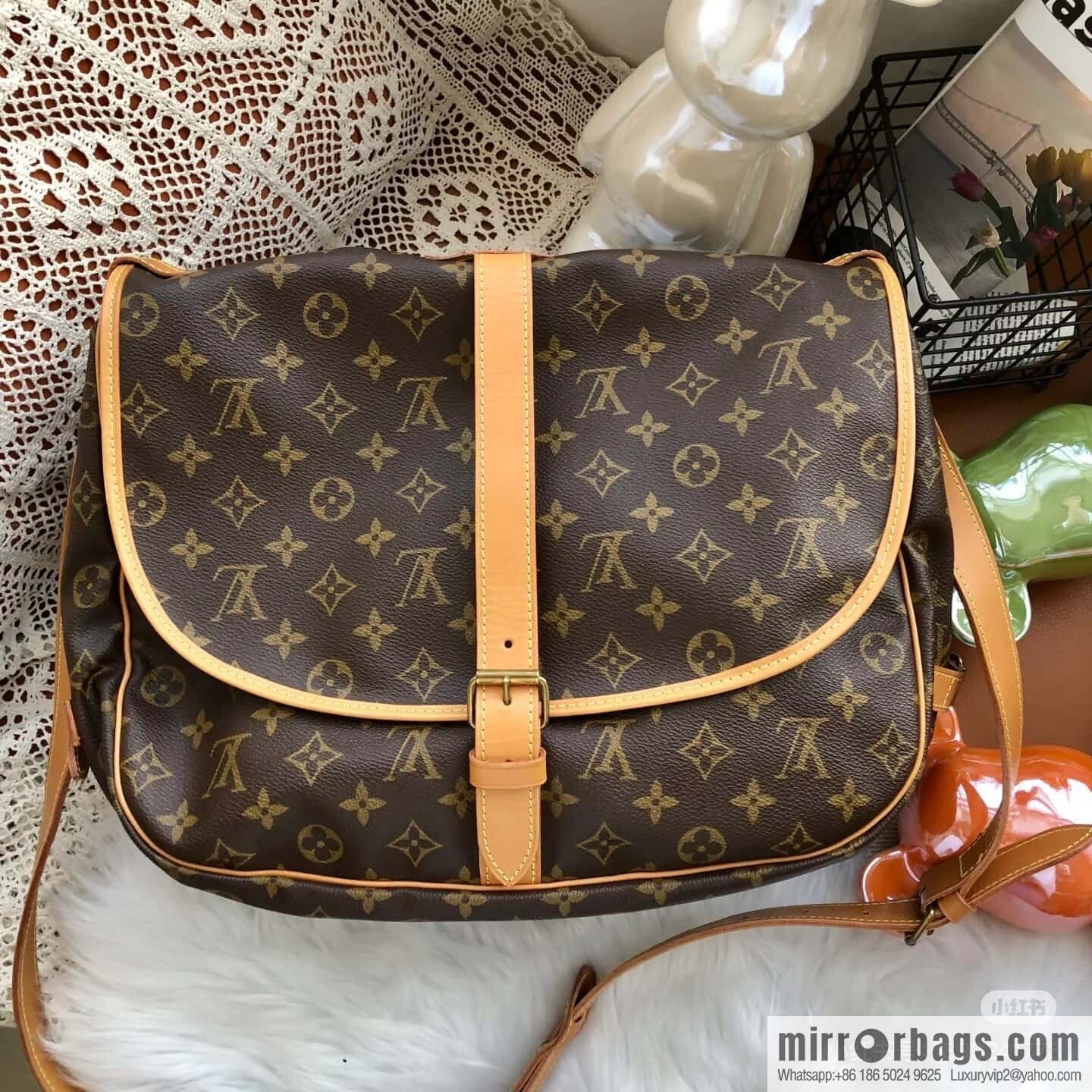 [Original order boutique] M42254 presbyopia, Gemini medium handbag SAUMUR medium handbag, M42254 Gemini bag medium