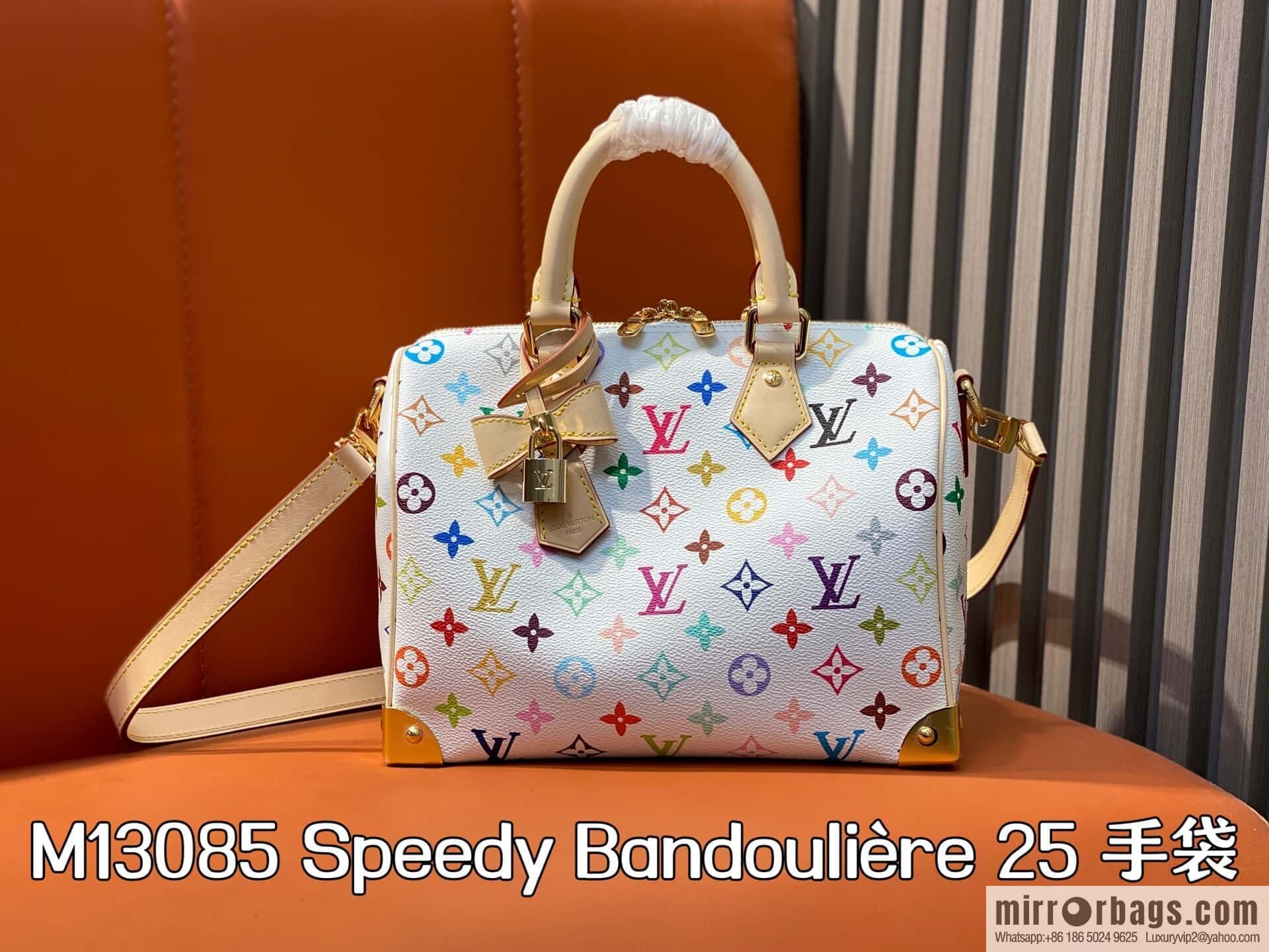 [Original order boutique] M13085 white color speedy pillow bag, this Speedy Bandoulière 25 handbag
