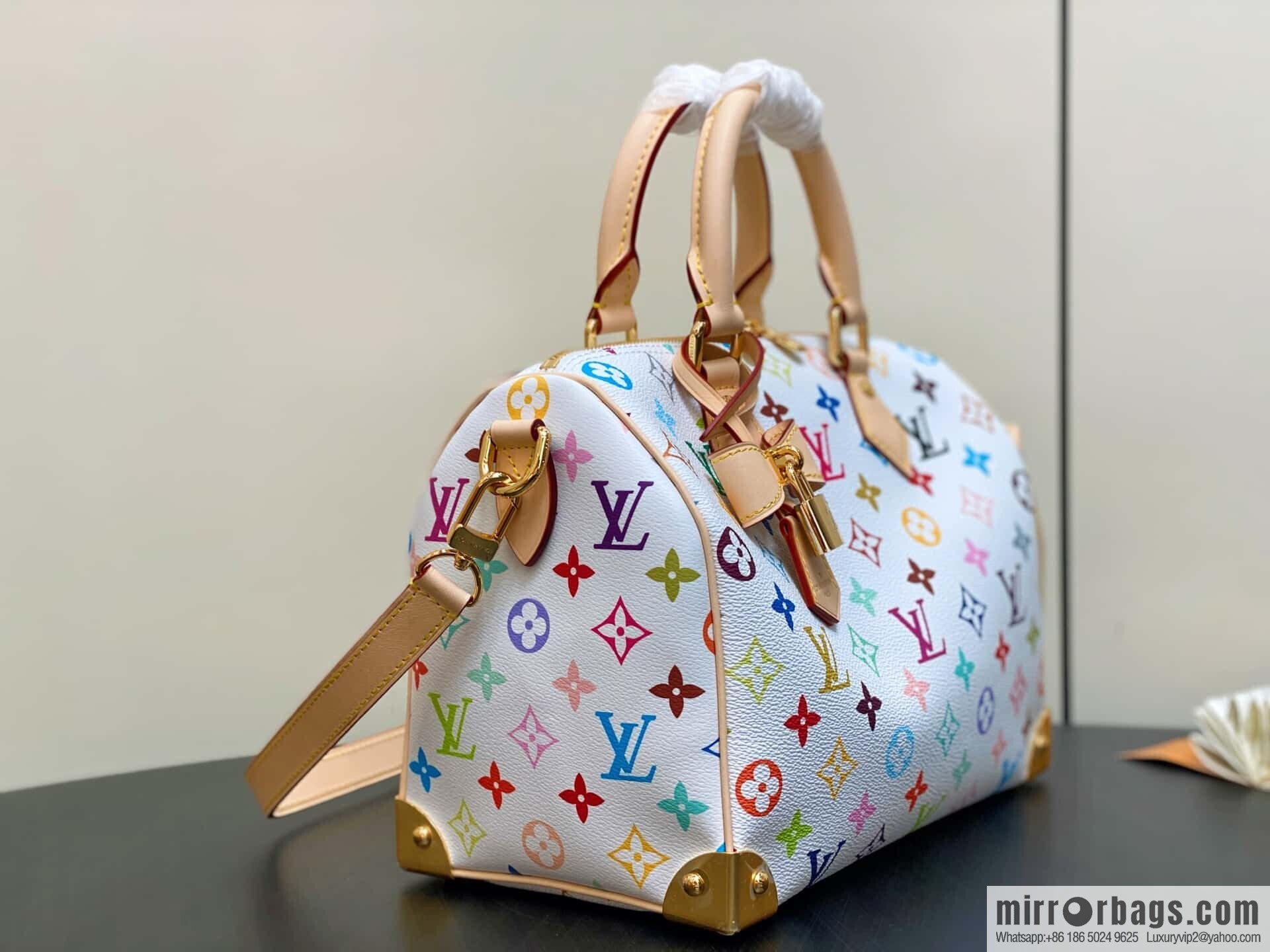 [Original order boutique] M13085 white color speedy pillow bag, this Speedy Bandoulière 25 handbag
