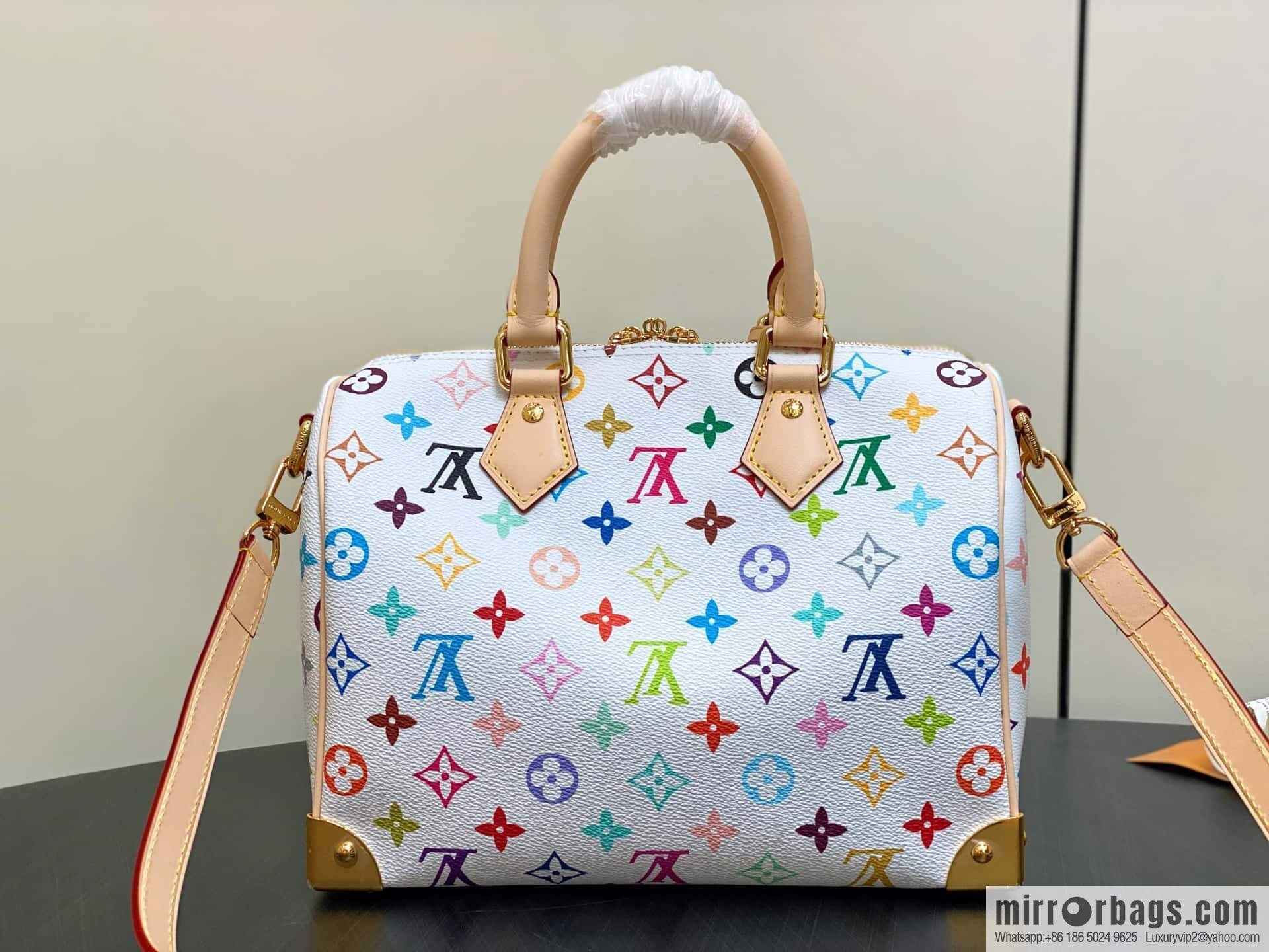 [Original order boutique] M13085 white color speedy pillow bag, this Speedy Bandoulière 25 handbag