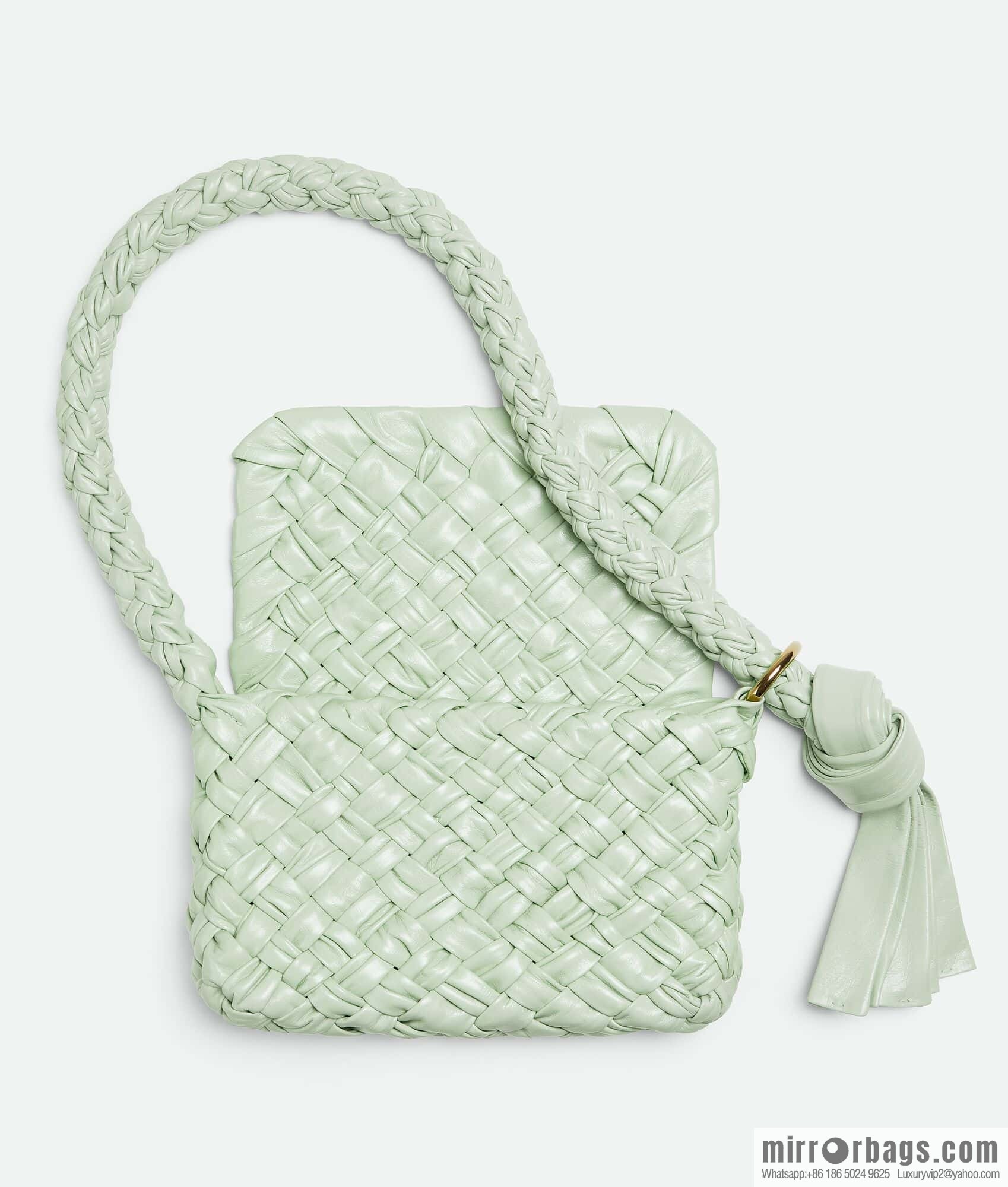 BV Kalimero Citta Handbag 785797 Fresh Mint Green