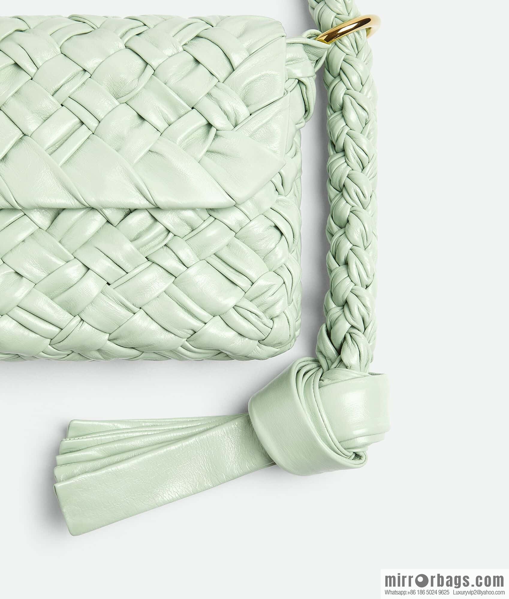 BV Kalimero Citta Handbag 785797 Fresh Mint Green