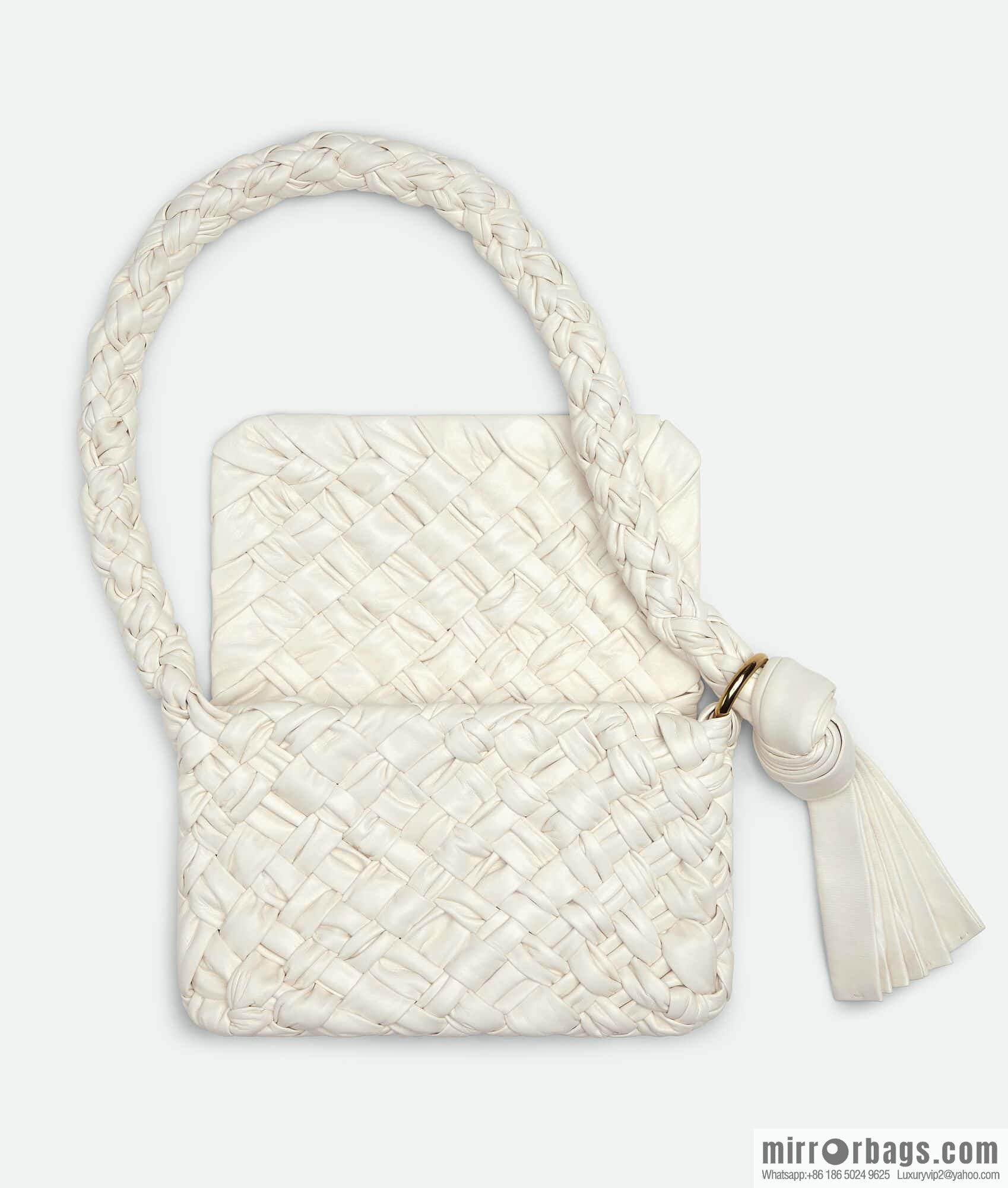 BV Kalimero Citta Handbag 785797 Bone Beige