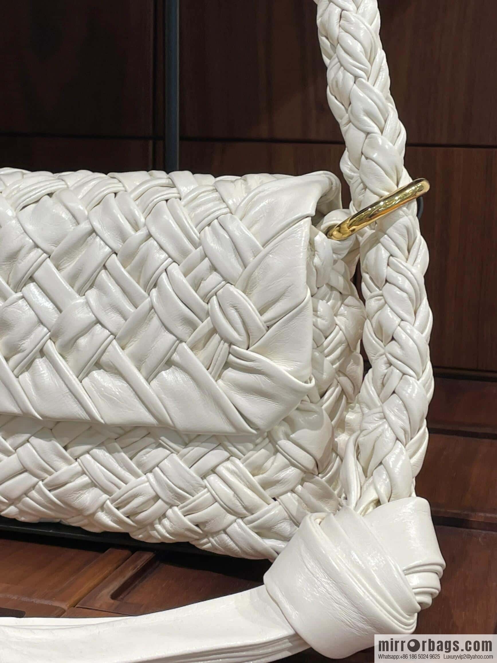 BV Kalimero Citta Handbag 785797 Bone Beige