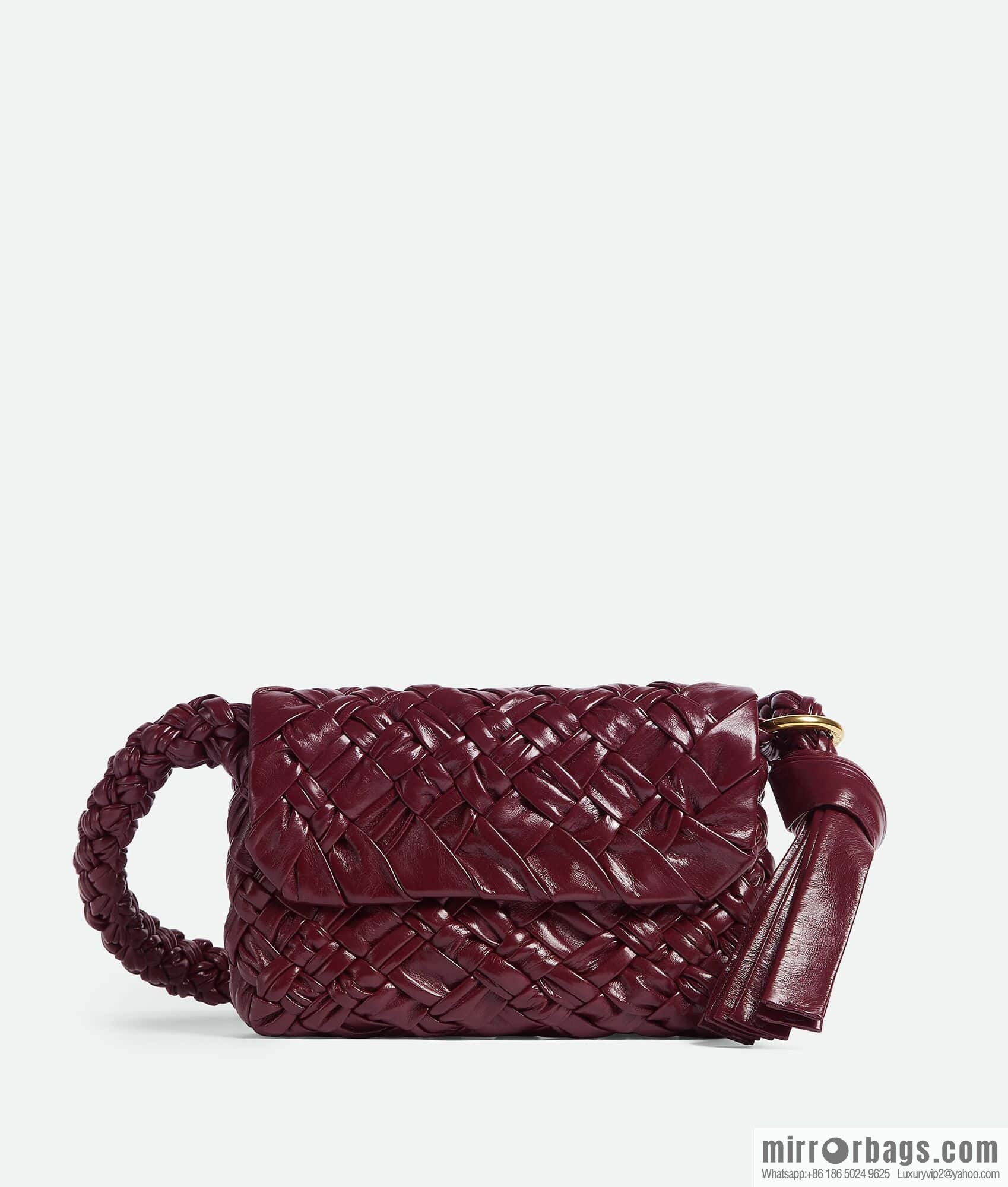 BV Kalimero Citta Handbag 785797 Barolo Burgundy