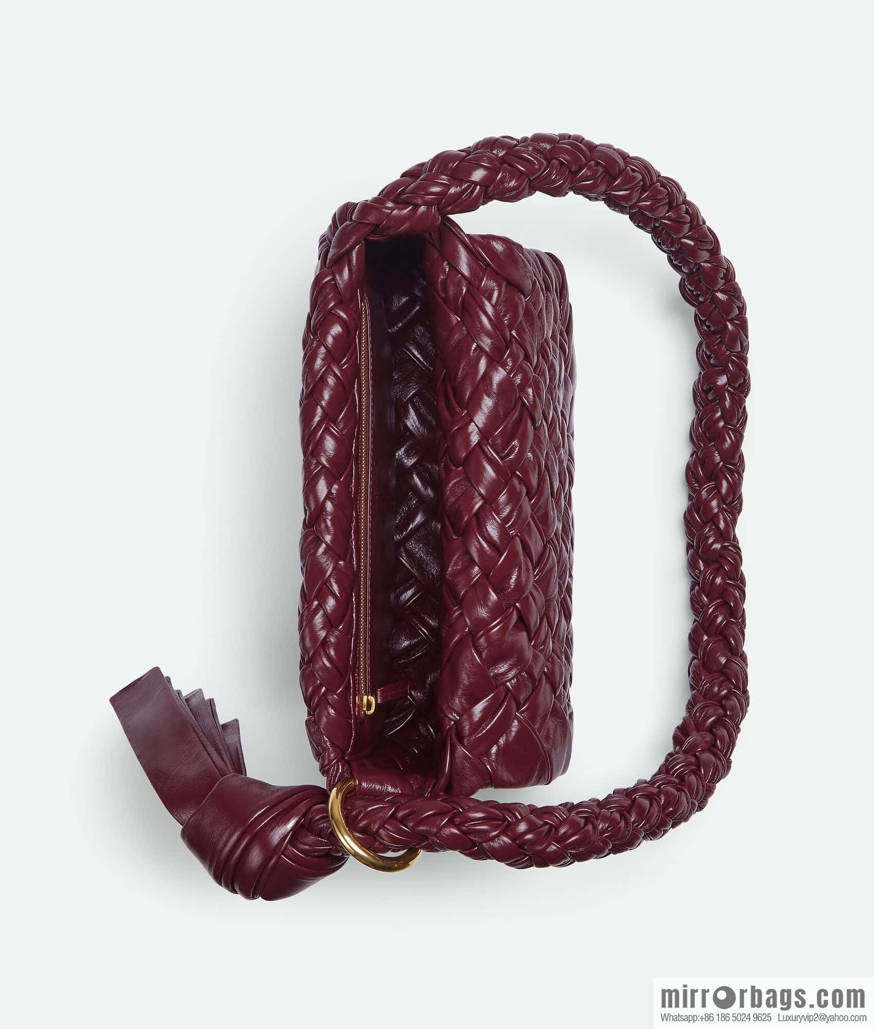 BV Kalimero Citta Handbag 785797 Barolo Burgundy