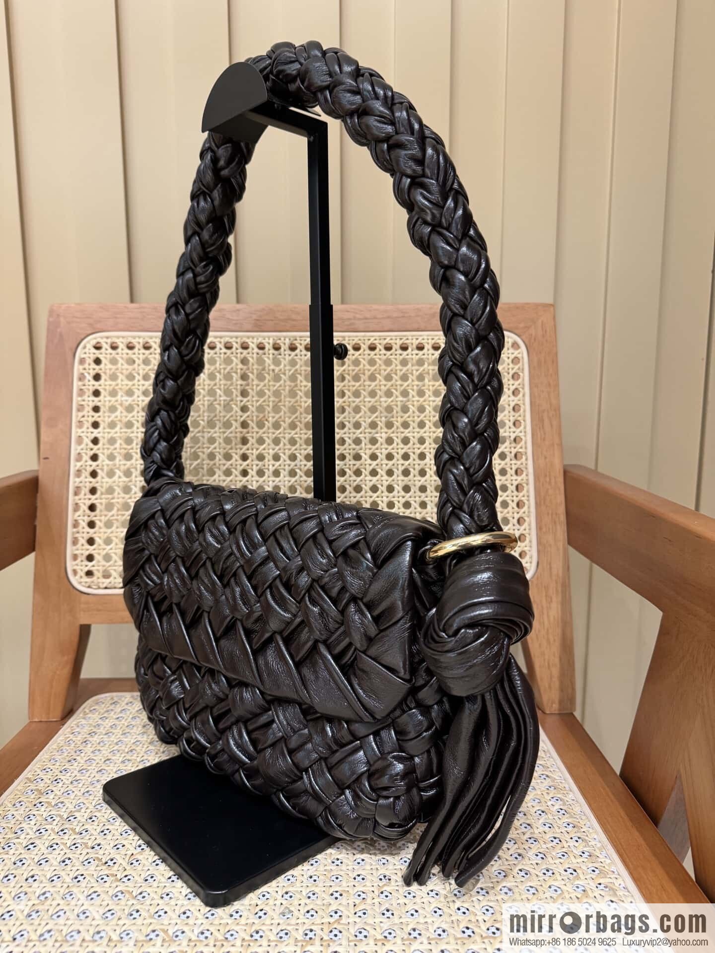 BV Kalimero Citta Handbag 785797 Chocolate Brown