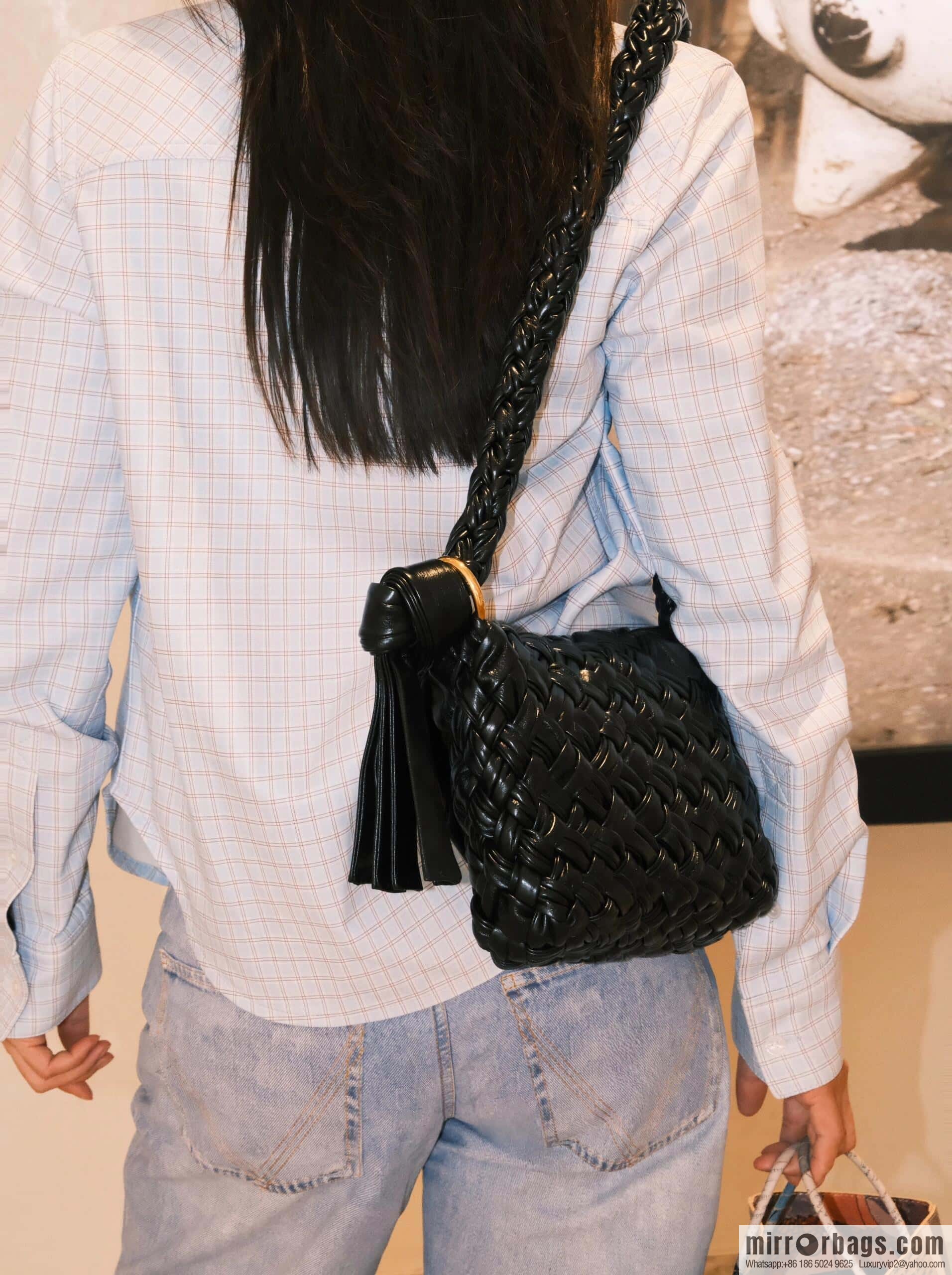 BV Kalimero Citta Handbag 785797 Black