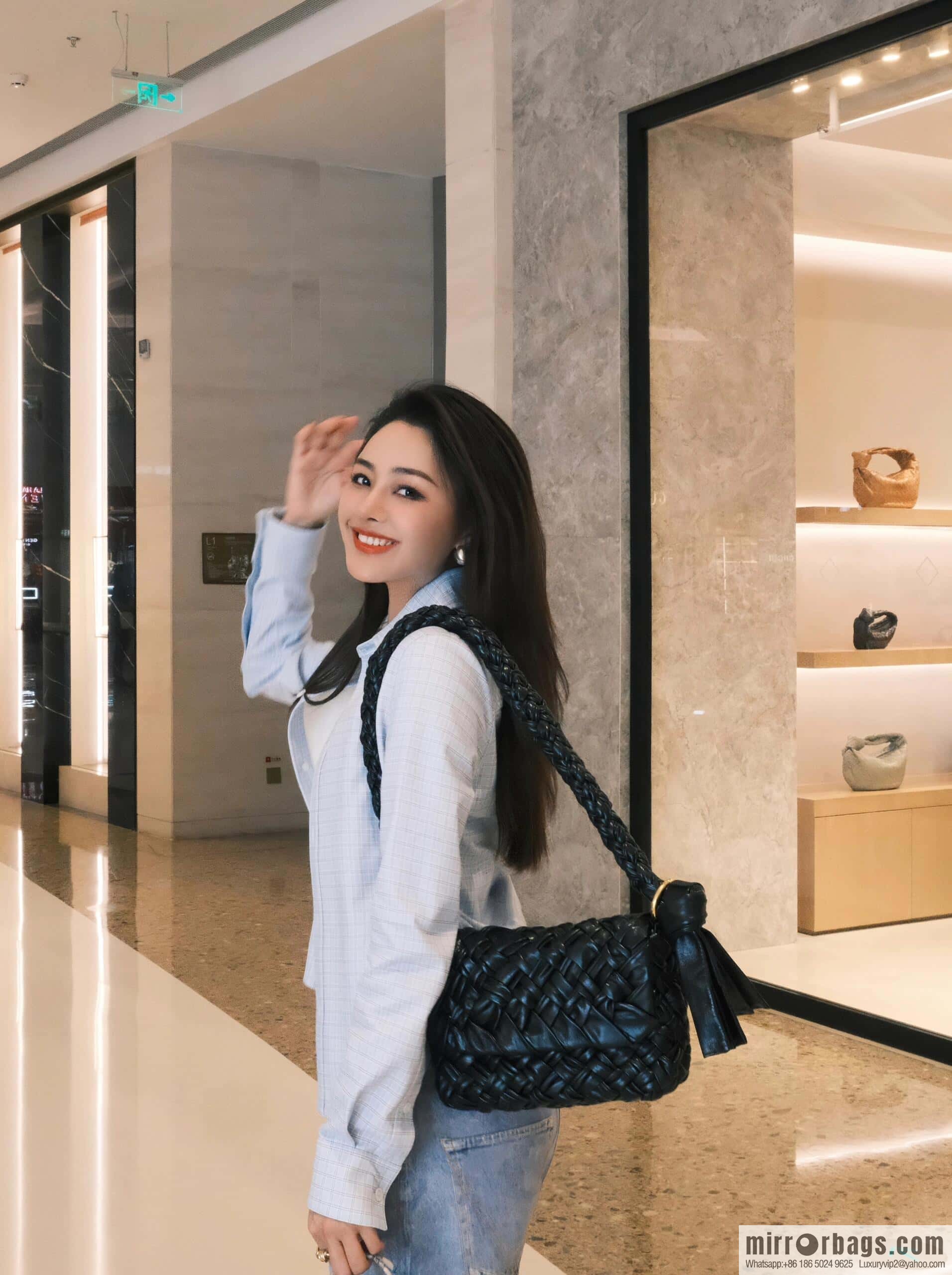 BV Kalimero Citta Handbag 785797 Black