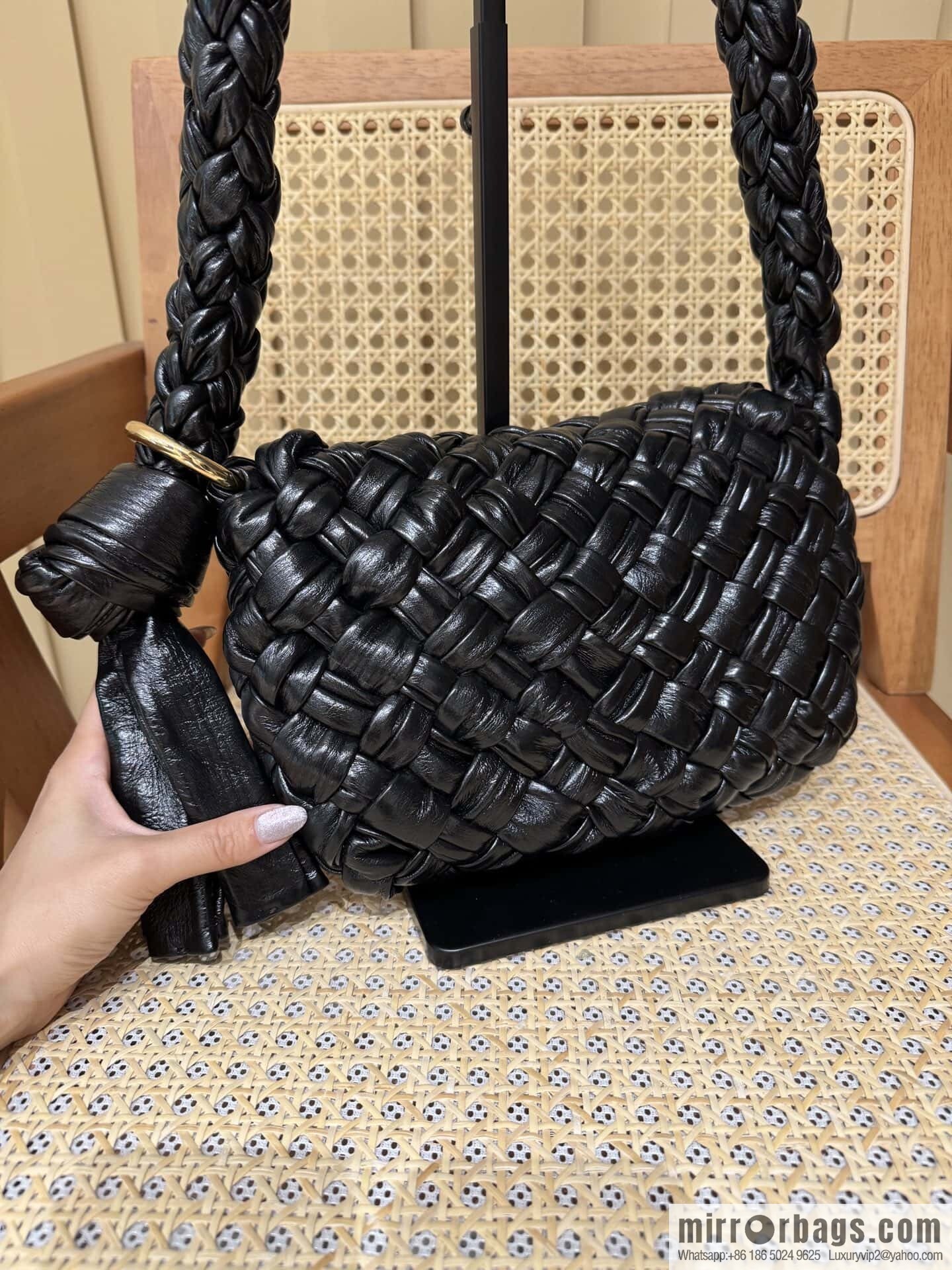 BV Kalimero Citta Handbag 785797 Black