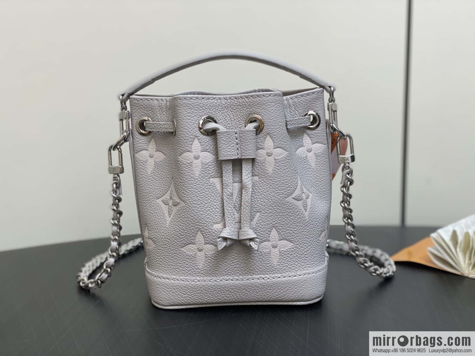 [Original order boutique] M81626 M14224 taro mud purple silk screen printing bucket bag, this Nano Noé handbag