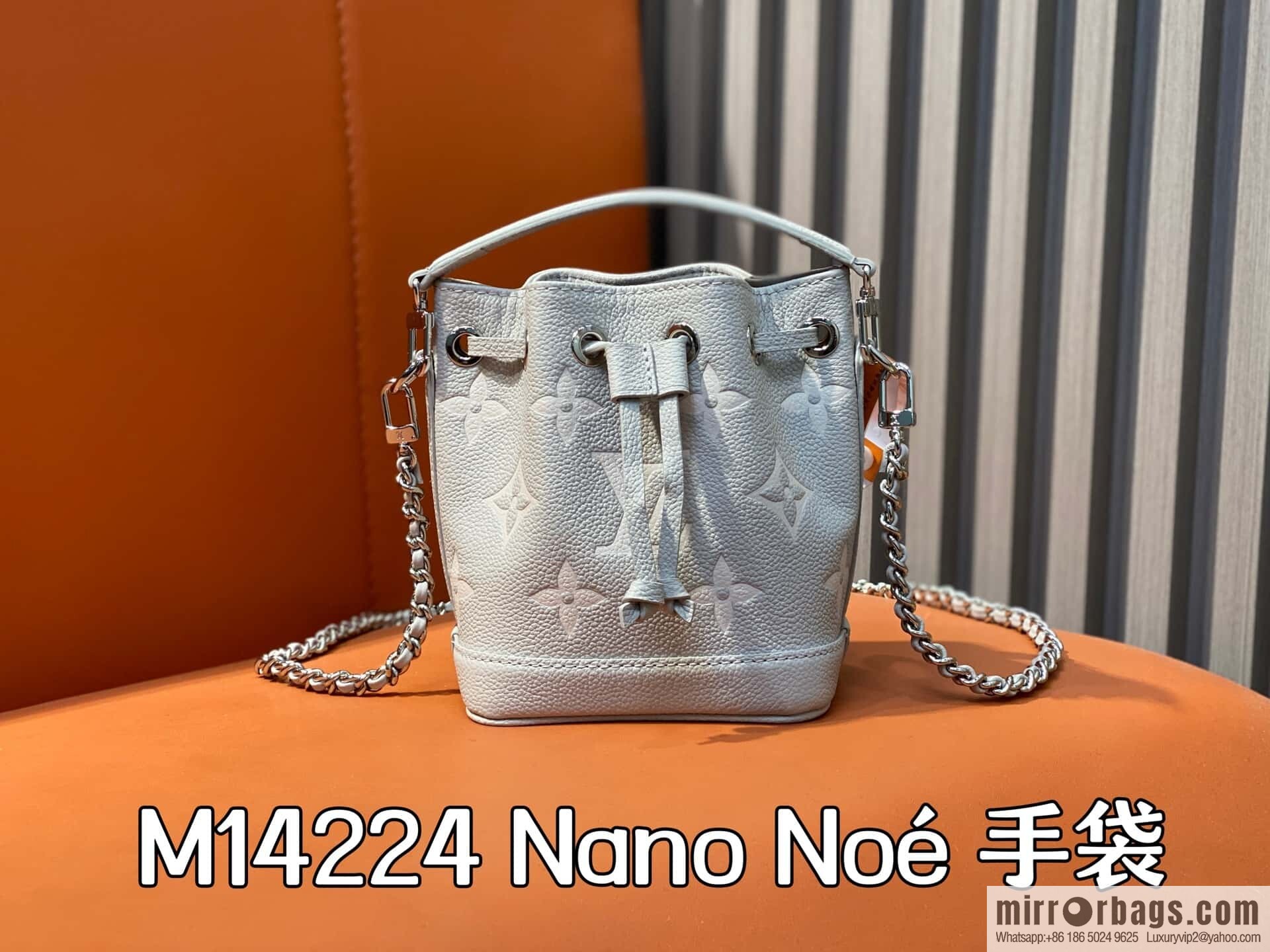 [Original order boutique] M81626 M14224 taro mud purple silk screen printing bucket bag, this Nano Noé handbag