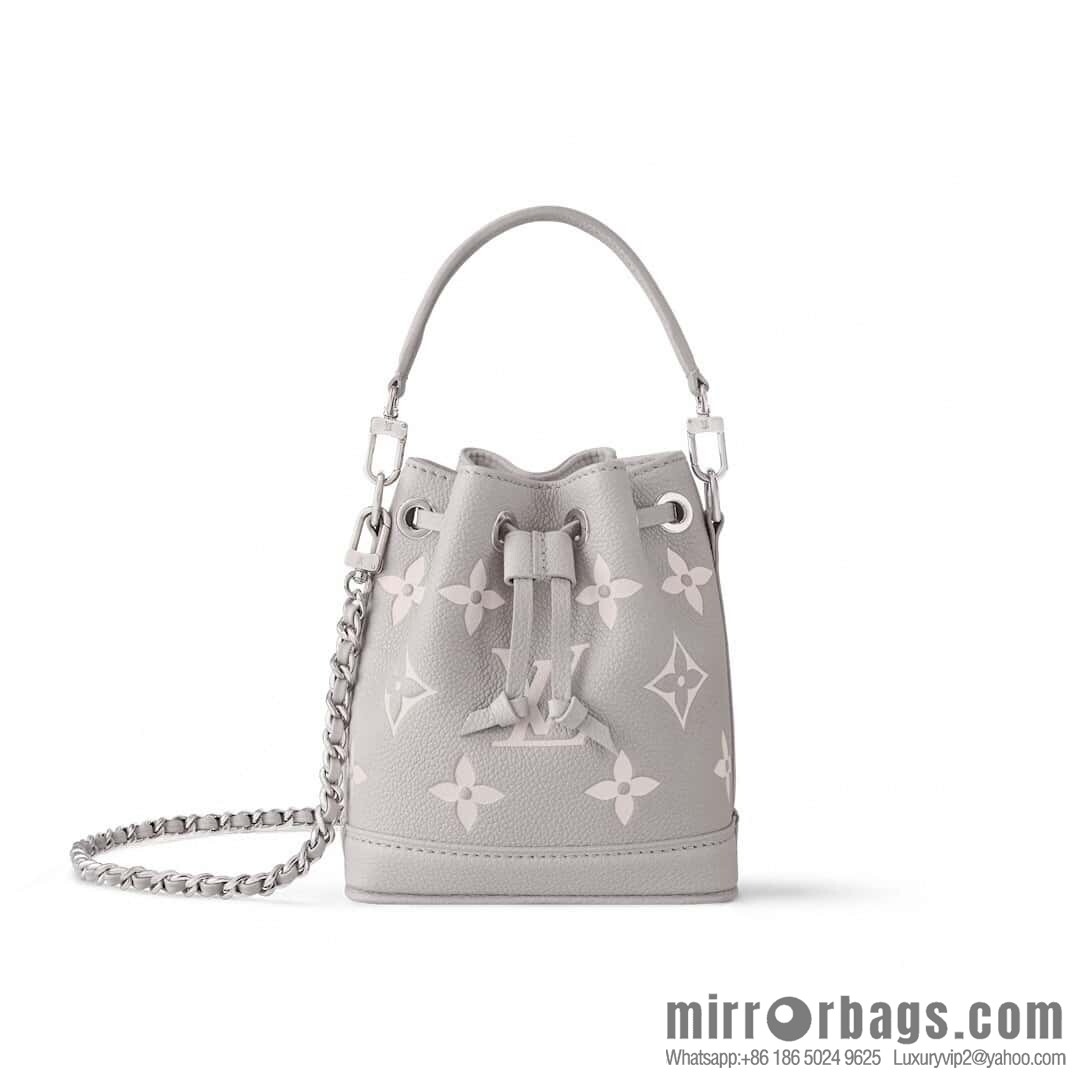 [Original order boutique] M81626 M14224 taro mud purple silk screen printing bucket bag, this Nano Noé handbag