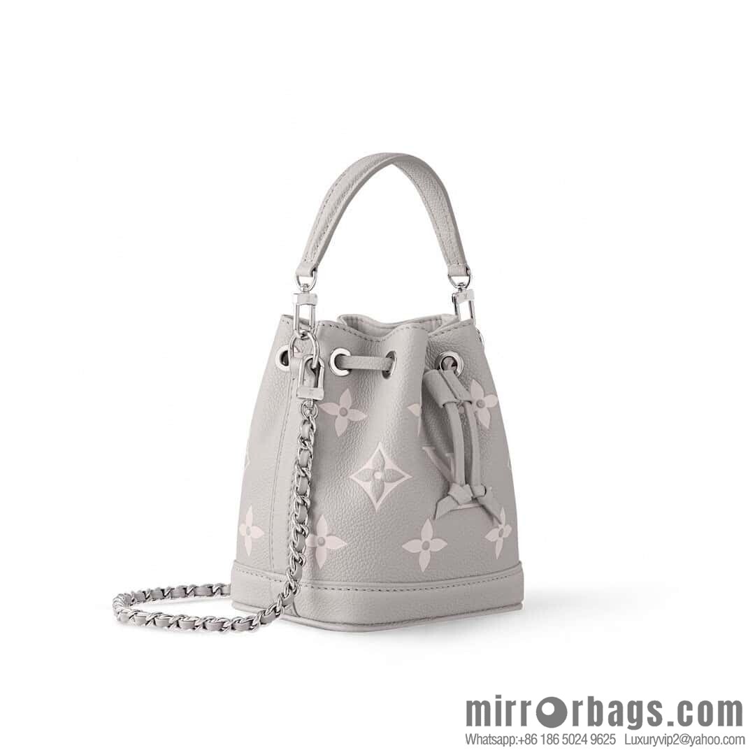 [Original order boutique] M81626 M14224 taro mud purple silk screen printing bucket bag, this Nano Noé handbag
