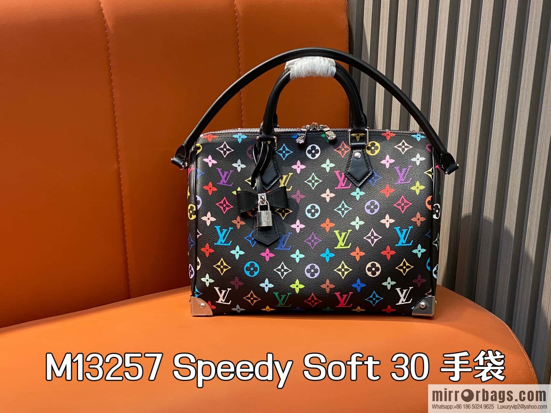 [Original order boutique] M13257 black color, pillow bag speedy Speedy Soft 30 handbag