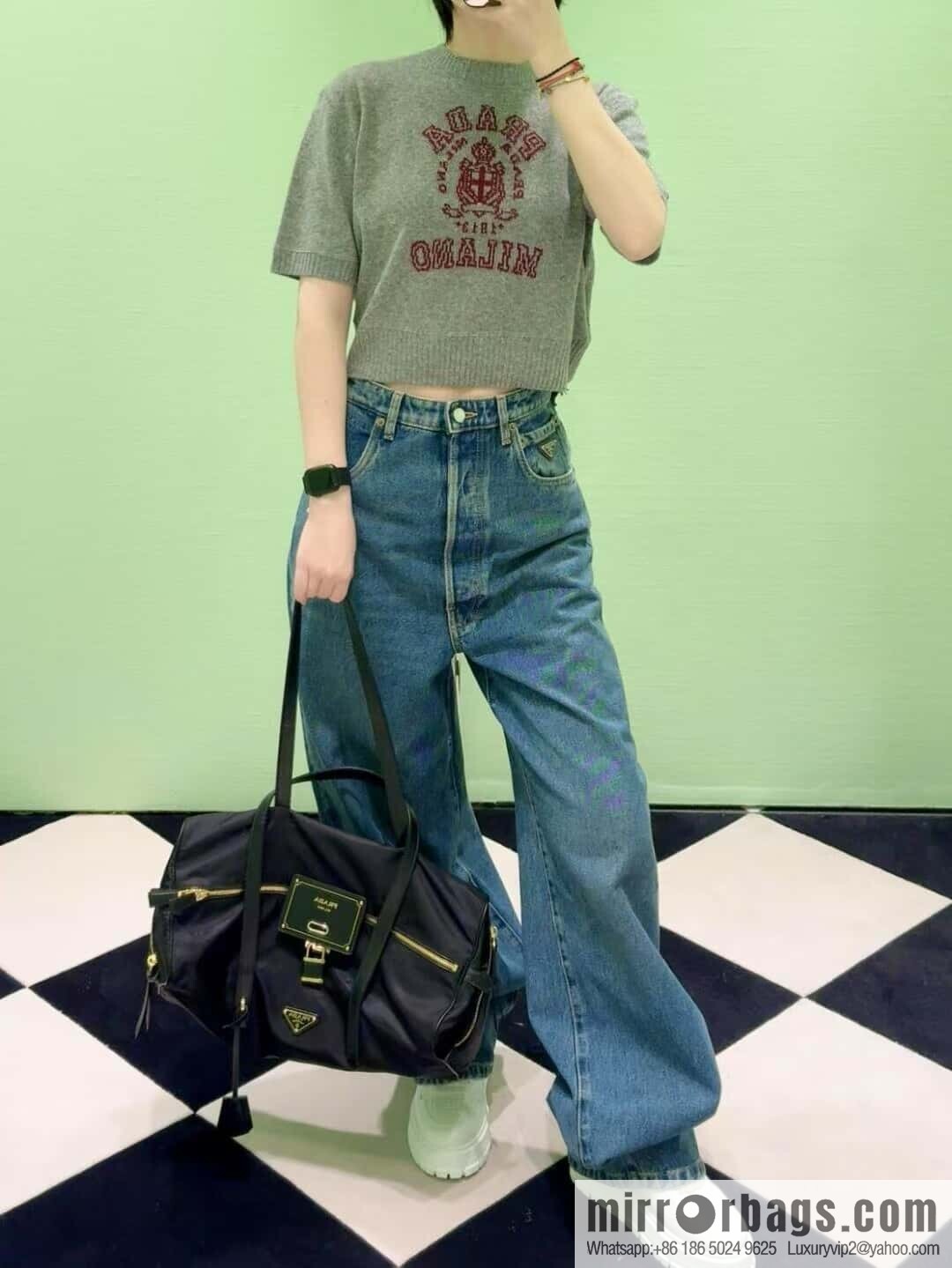 PRADA 🎉 new travel bag 🎉 1BB135🎊🎊