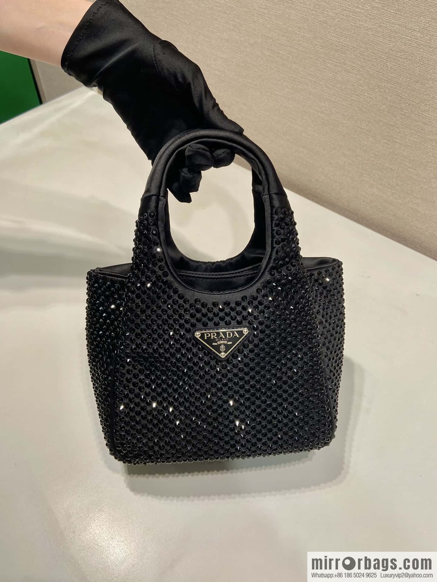 PRADA 🎉 Flash Diamond Vegetable Basket 🎉 1BA349 Flash Diamond🎉🎉