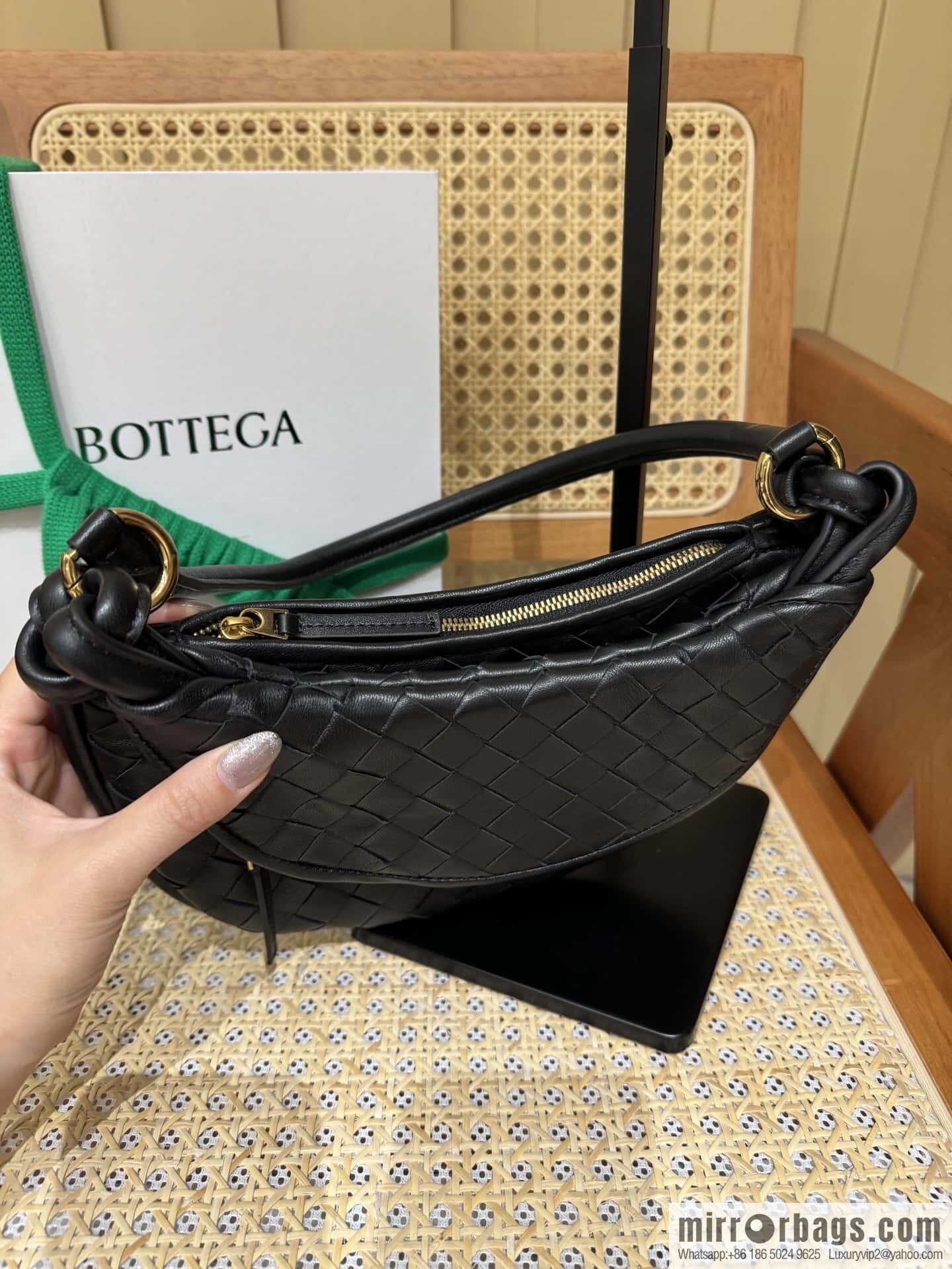 BV Small Gemelli Shoulder Backpack 776764 Black