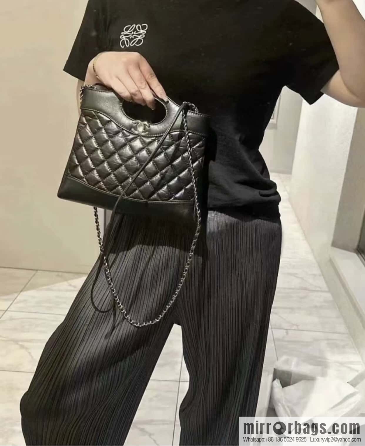 𝐂𝐡𝐚𝐧𝐞𝐥 𝟐𝟑𝐀 Superior Handicraft 31bag Mini Black ➿ AS4133