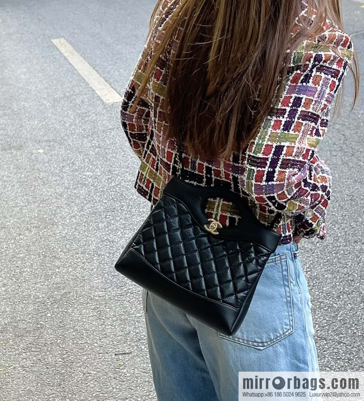 𝐂𝐡𝐚𝐧𝐞𝐥 𝟐𝟑𝐀 Superior Handicraft 31bag Mini Black ➿ AS4133