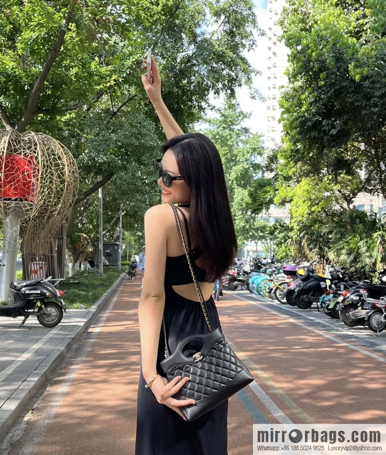 𝐂𝐡𝐚𝐧𝐞𝐥 𝟐𝟑𝐀 Superior Handicraft 31bag Mini Black ➿ AS4133