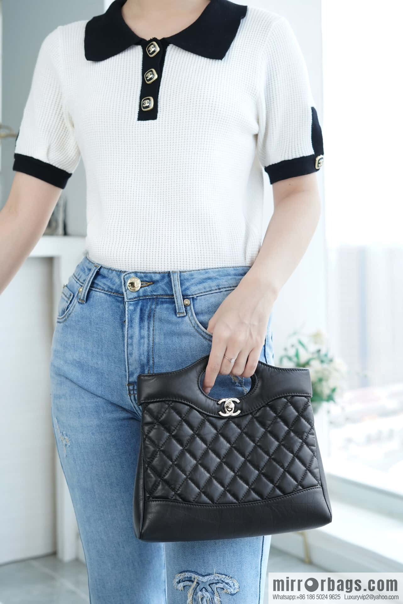 𝐂𝐡𝐚𝐧𝐞𝐥 𝟐𝟑𝐀 Superior Handicraft 31bag Mini Black ➿ AS4133