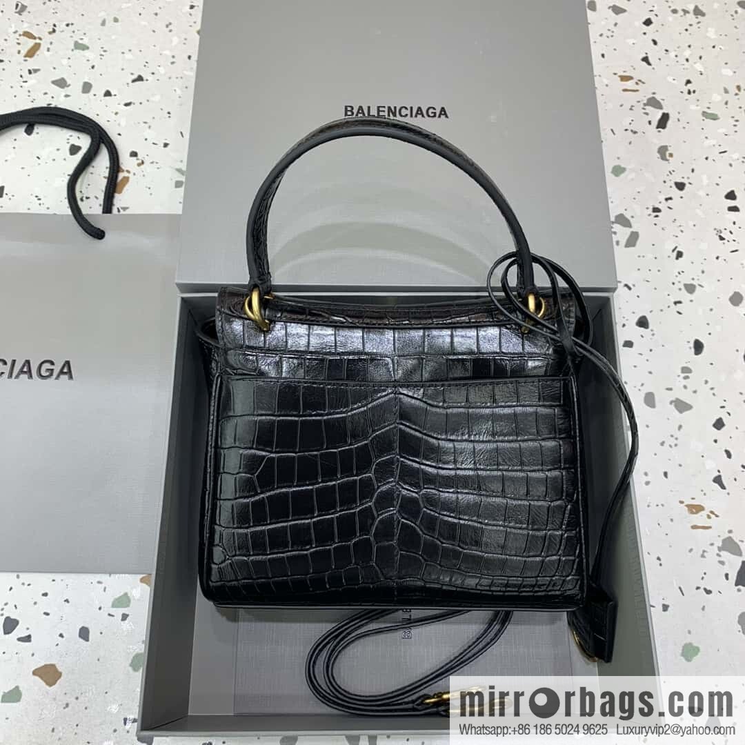 Balenciag rodeo mini [crocodile black] Model: 78972 handbag
