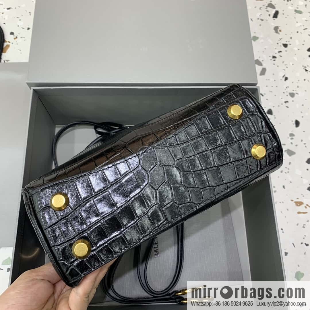 Balenciag rodeo mini [crocodile black] Model: 78972 handbag