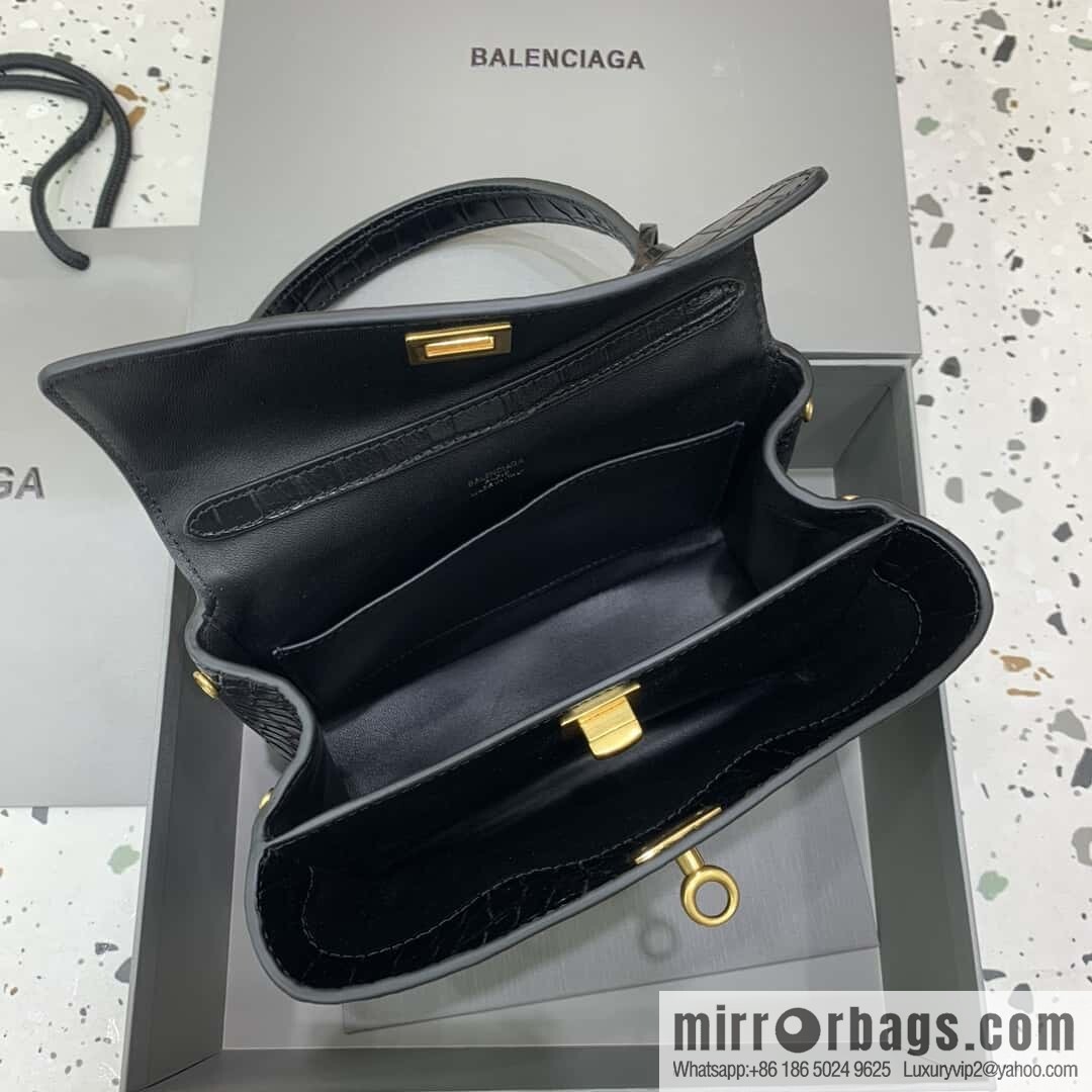 Balenciag rodeo mini [crocodile black] Model: 78972 handbag