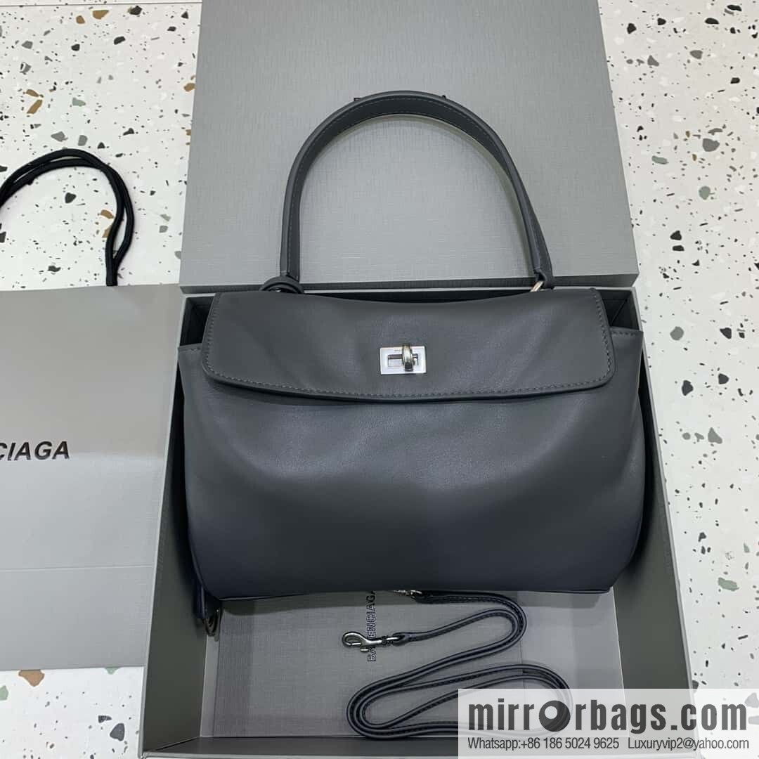 🖤[Small premium gray 】 𝐁𝐀𝐋𝐄𝐍𝐂𝐈𝐀𝐆𝐀 𝐑𝐎𝐃𝐄𝐎 𝐁𝐀𝐆 series handbag model number: 78972