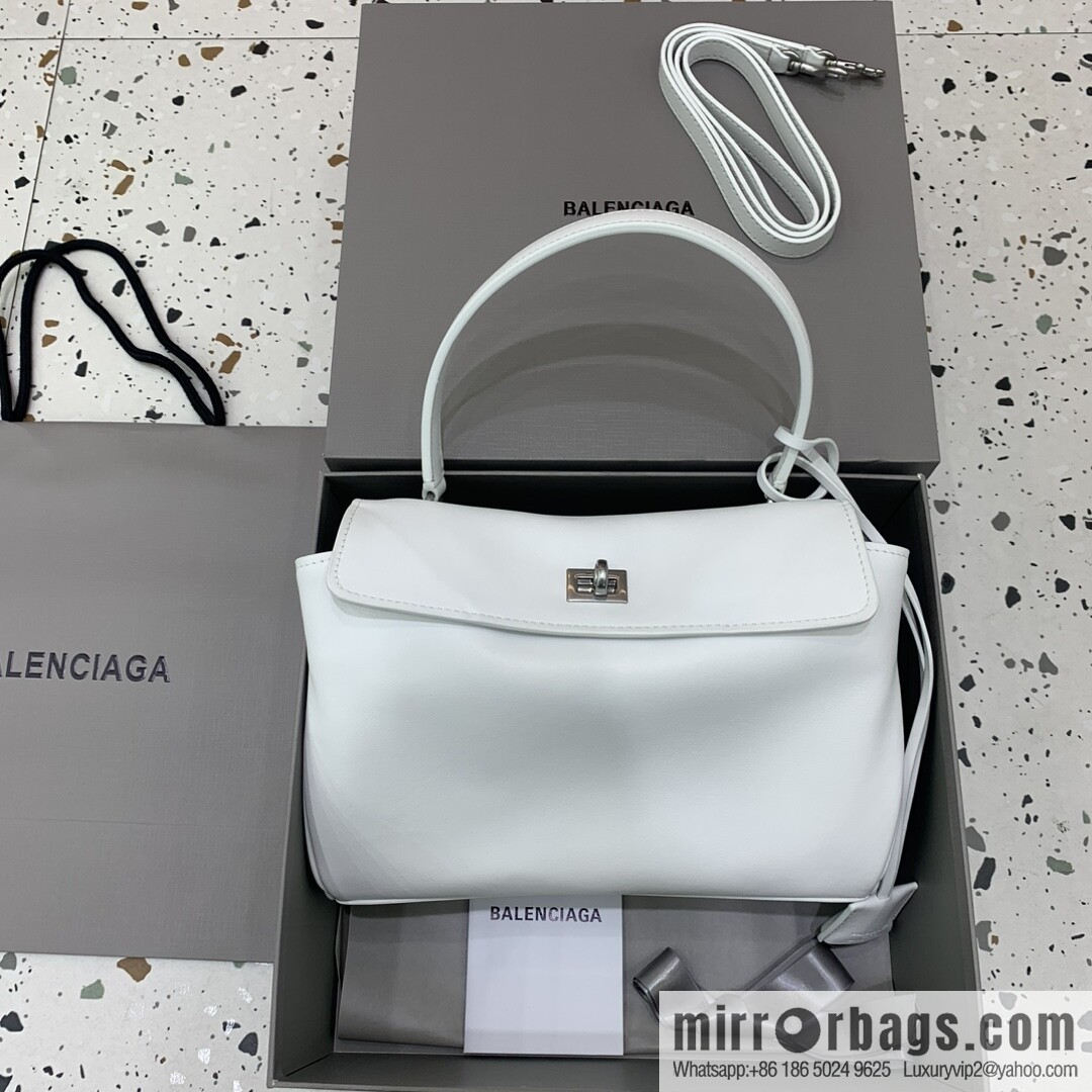 🖤[Small white 】 𝐁𝐀𝐋𝐄𝐍𝐂𝐈𝐀𝐆𝐀 𝐑𝐎𝐃𝐄𝐎 𝐁𝐀𝐆 series handbag model number: 78972
