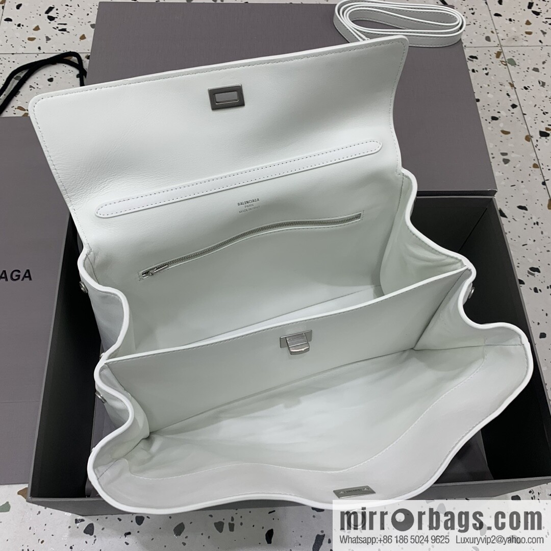 [Medium white silver buckle 】 𝐁𝐀𝐋𝐄𝐍𝐂𝐈𝐀𝐆𝐀 𝐑𝐎𝐃𝐄𝐎 𝐁𝐀𝐆 series handbag model number: 78972