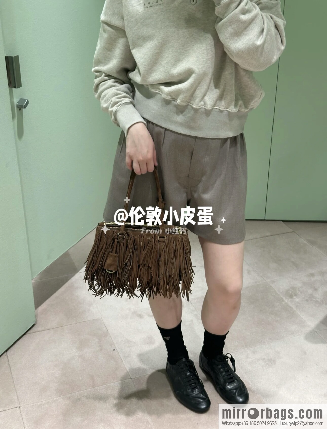 PRADA 🎉 new tassel bag 🎉 1BA457 fleece🎉🎉
