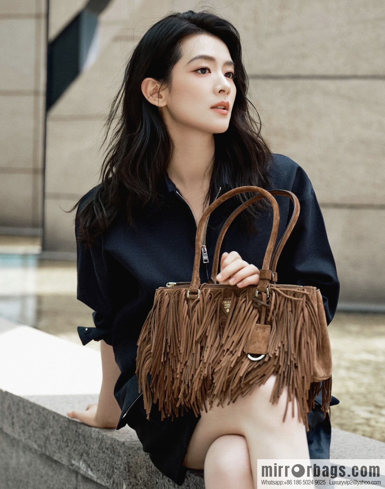 PRADA 🎉 new tassel bag 🎉 1BA457 fleece🎉🎉