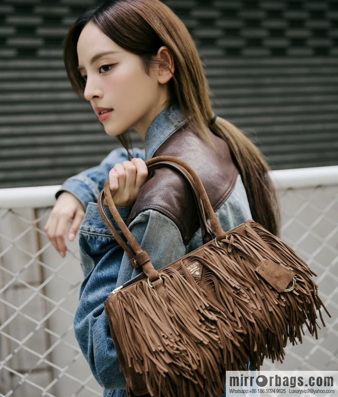 PRADA 🎉 new tassel bag 🎉 1BA457 fleece🎉🎉