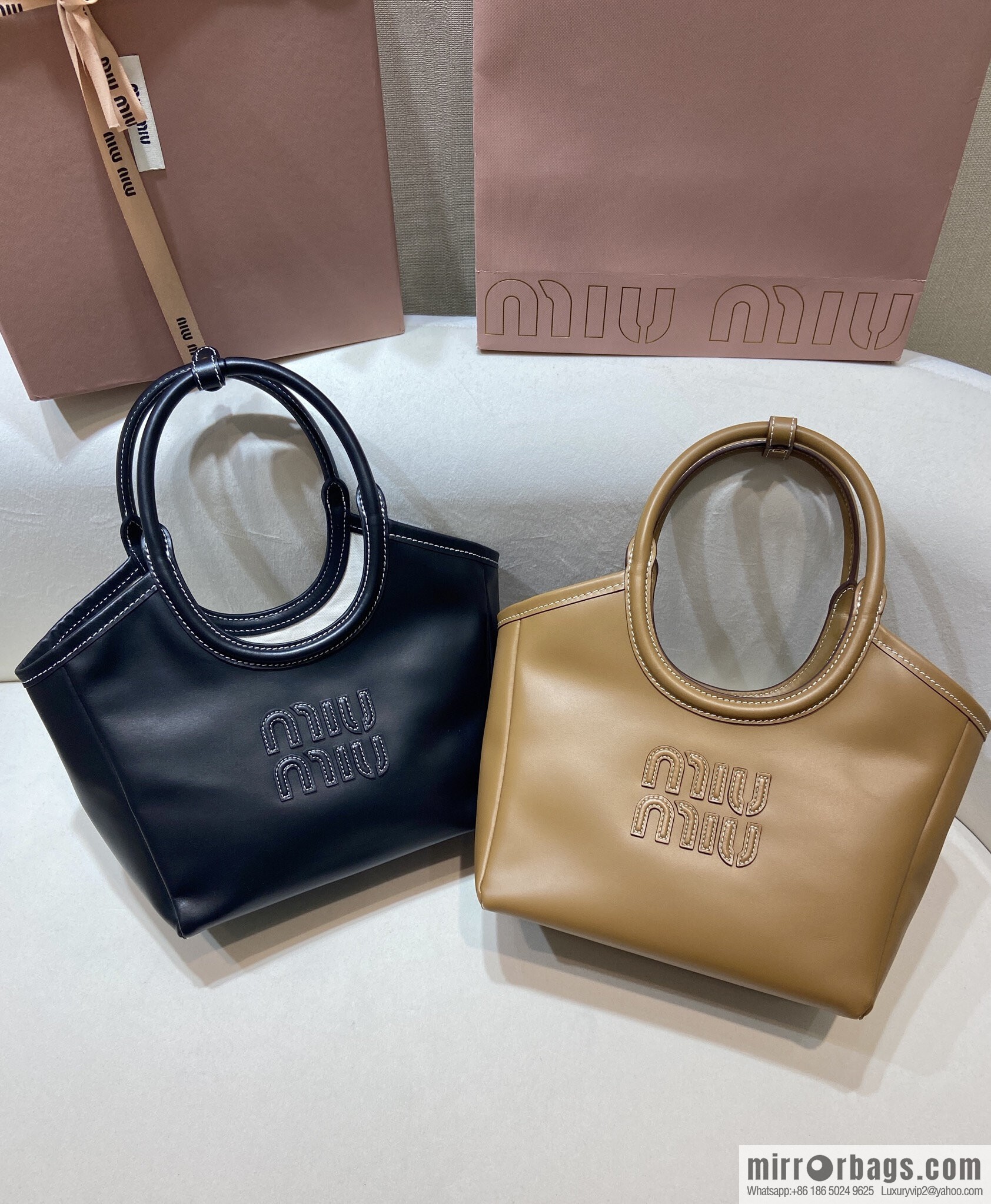 MIUMIU 🎉 new tote bag 🎉 5BA288 🎉🎉 caramel color