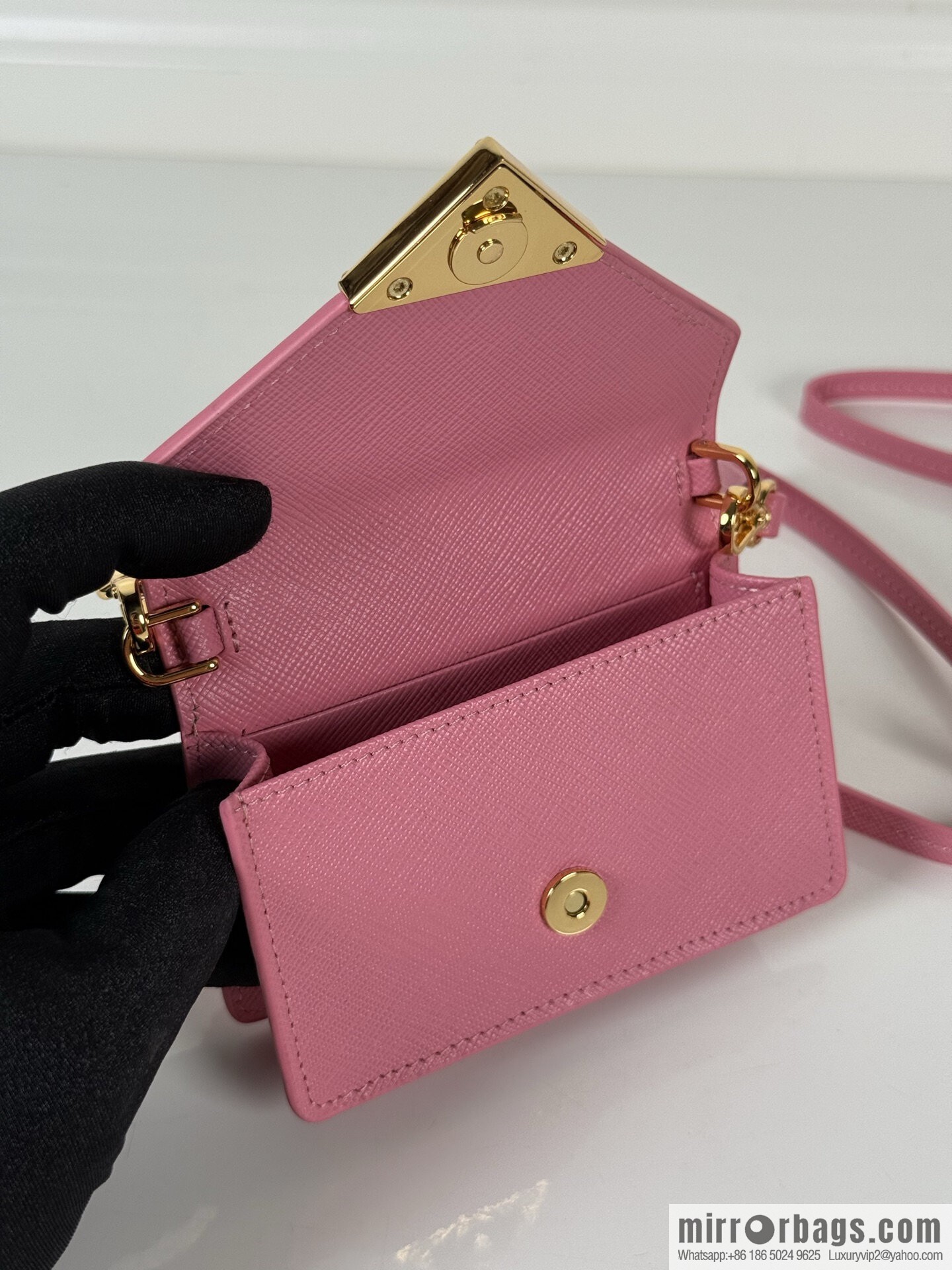 P ➡️ Ladies Multifunctional mini backpack, model 1MR033 pink