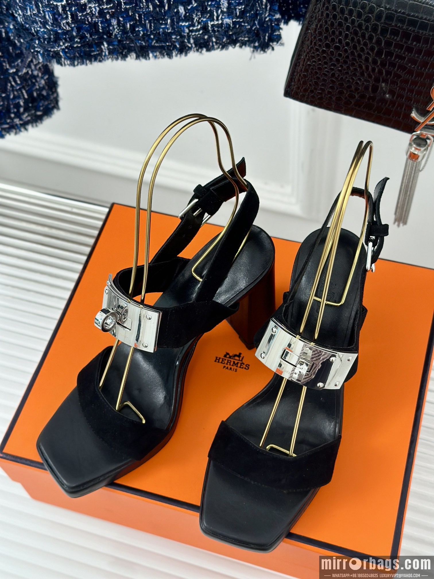 Replica Hermes Shoes Hermes sz35-42 9.5cm h0706
